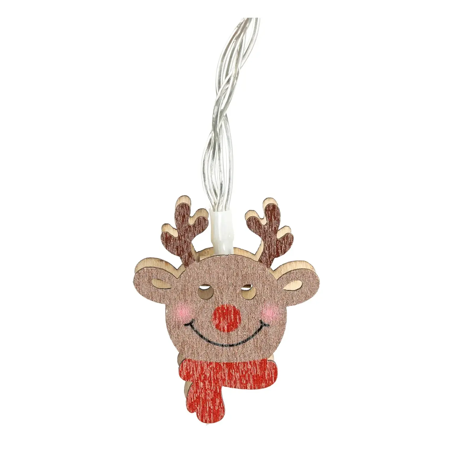 immagine Catena luminosa a batteria 3AA con luci a renna, luce calda, 3m ,IP20 Interno