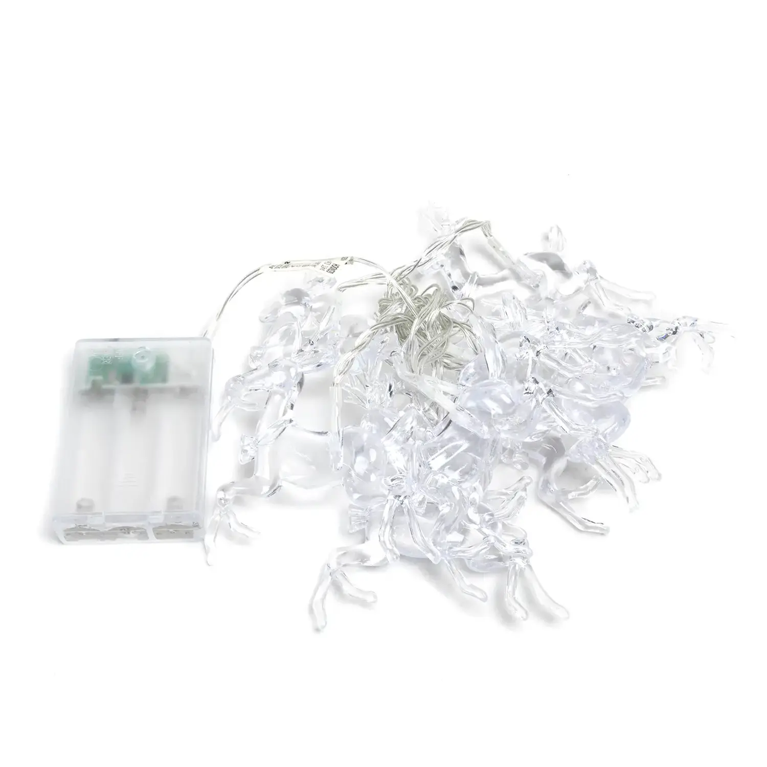 immagine Catena luminosa a batteria 3AA con luci a renna, luce calda, 3m ,IP20 Interno