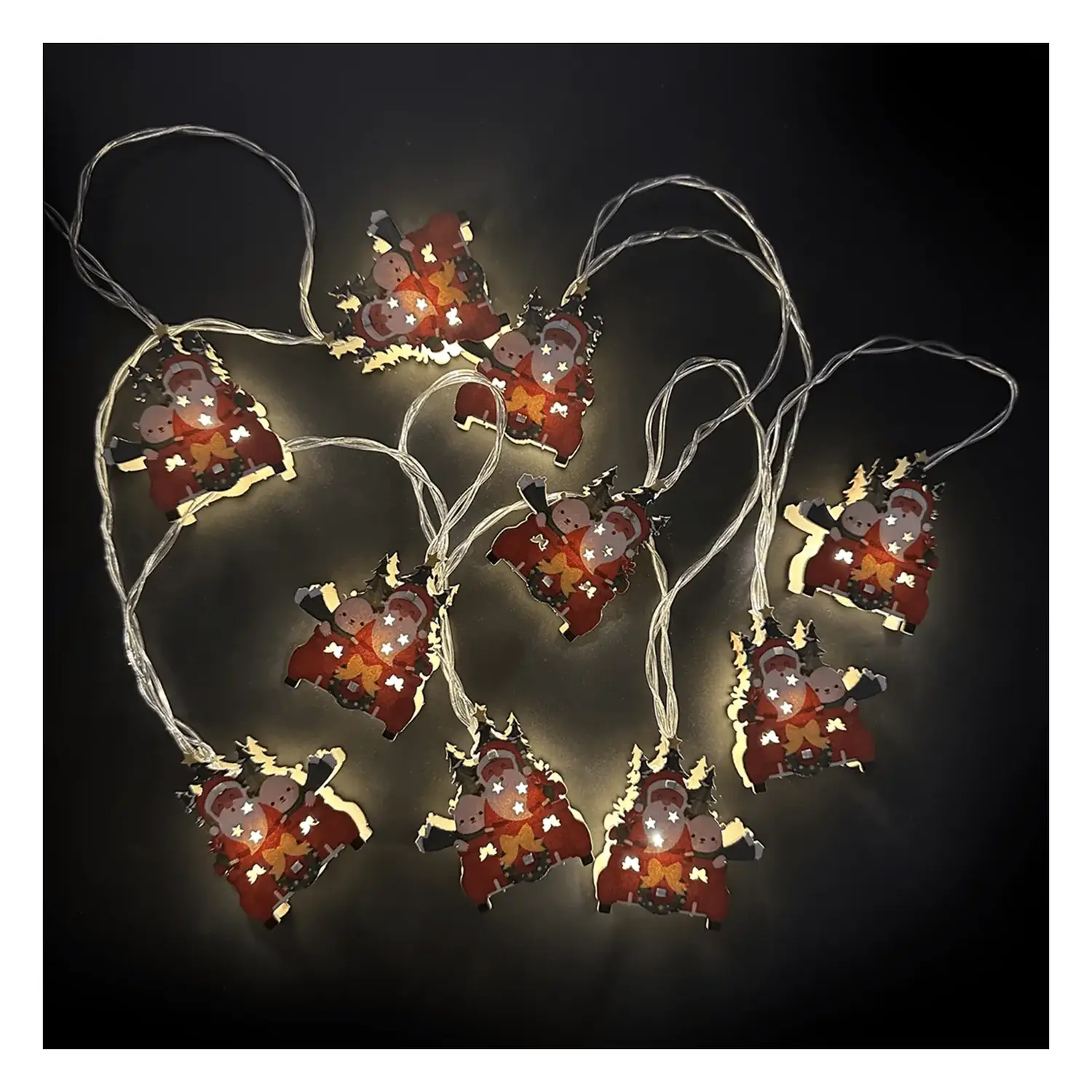 immagine del prodotto Catena luminosa a batteria 3AA con luci a slitta, luce calda, 3m ,IP20 Interno