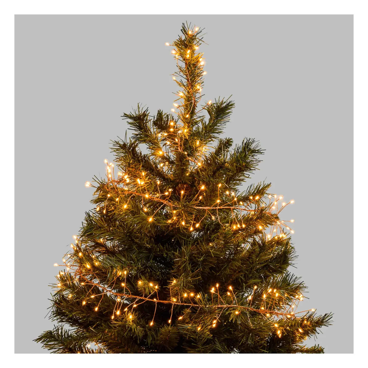 immagine Catena luminosa a batteria 3AA, luci a petardo, cavo in rame, bianco caldo 9m IP44, Interno&Esterno