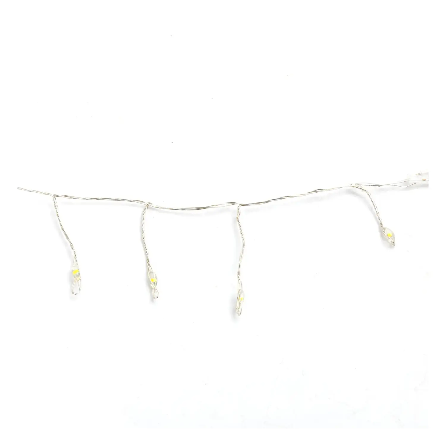 immagine Catena luminosa a batteria 3AA, luci a petardo, cavo in rame, bianco caldo 9m IP44, Interno&Esterno