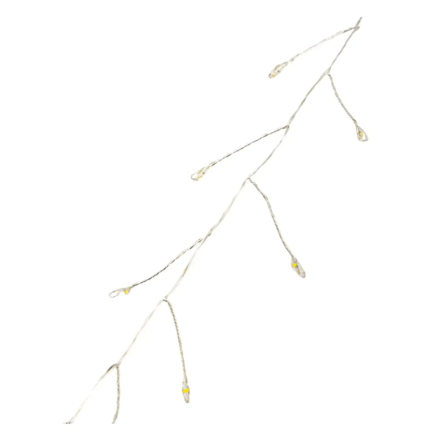 immagine Catena luminosa a batteria 3AA, luci a petardo, cavo in rame, bianco caldo 9m IP44, Interno&Esterno