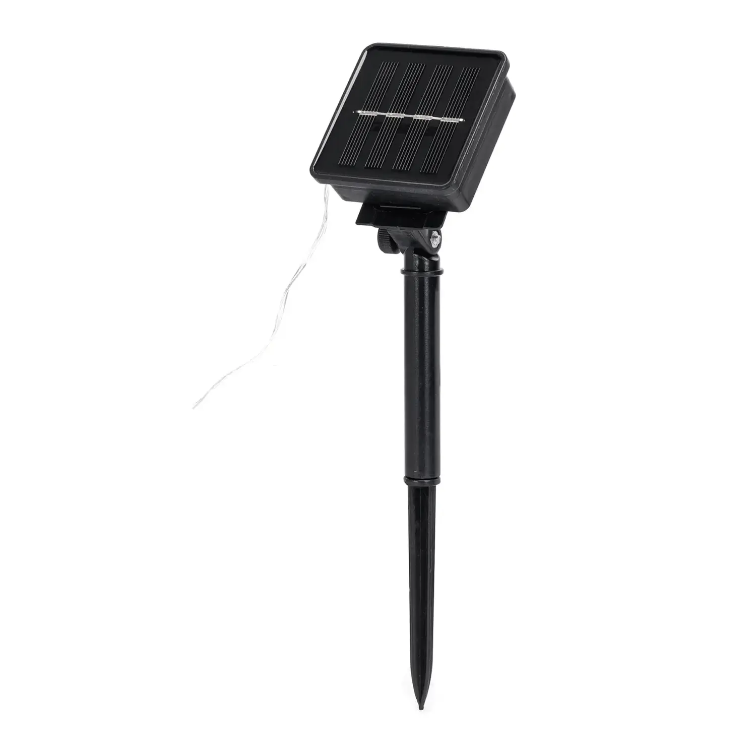 immagine catena luminosa solare natalizia led natale 10mt 100 led bianco caldo