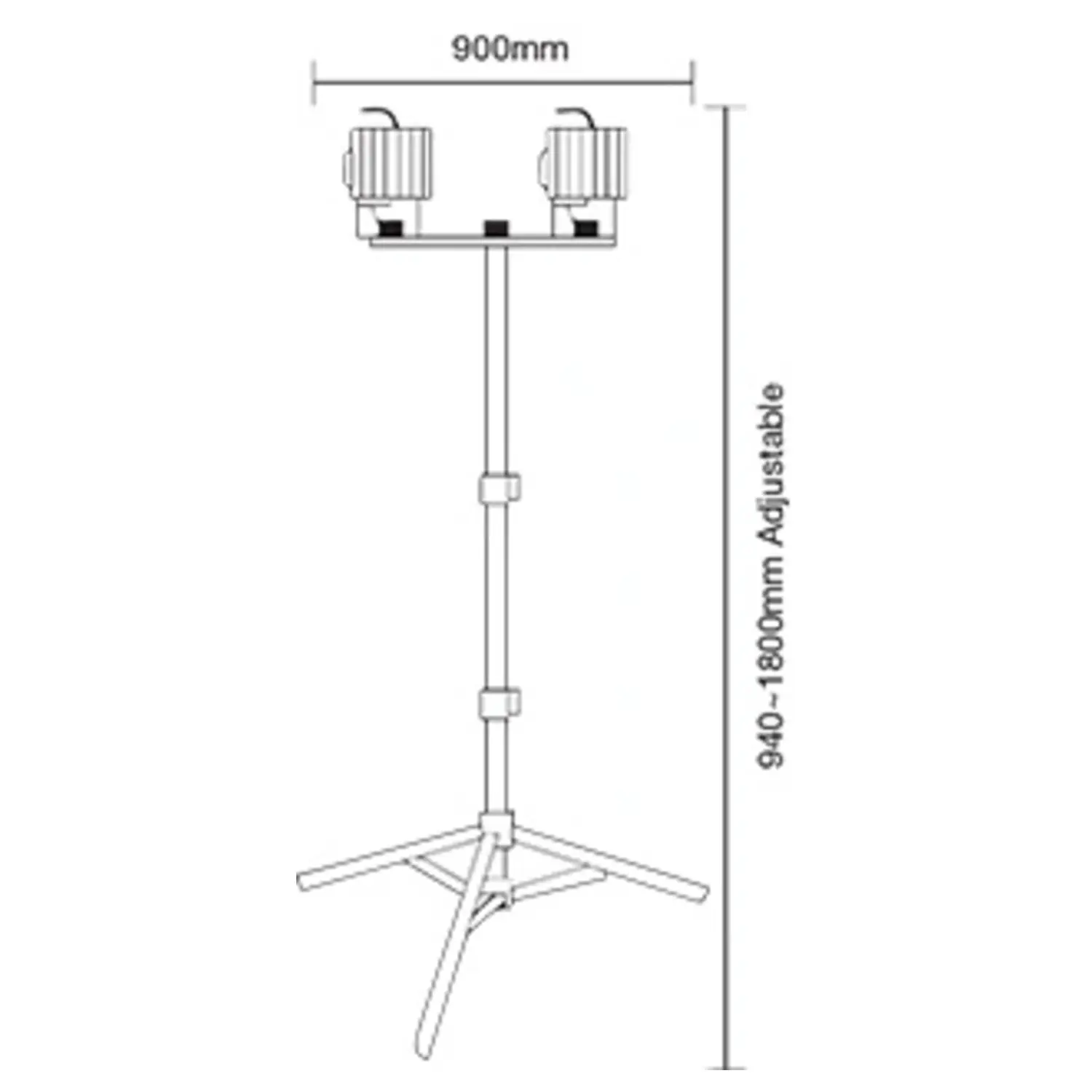 immagine cavalletto tripiede per fari supporto faro led imbianchino