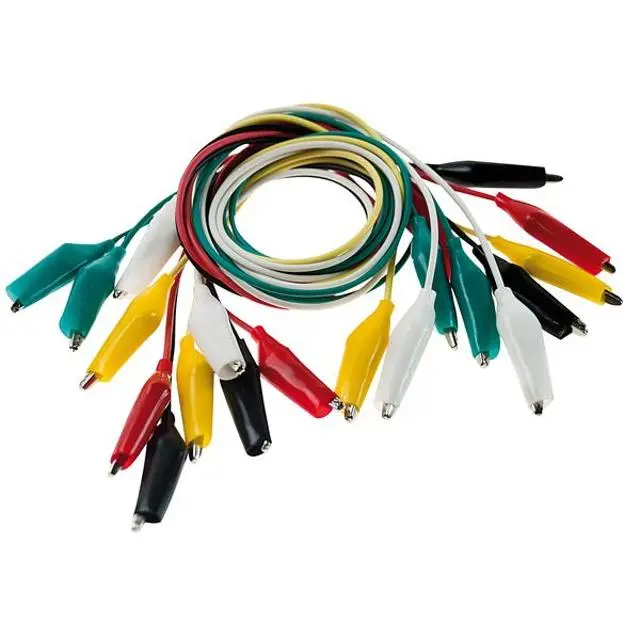 immagine del prodotto cavi di prova pinza a coccodrillo 480 mm 10 pezzi wnt 11426