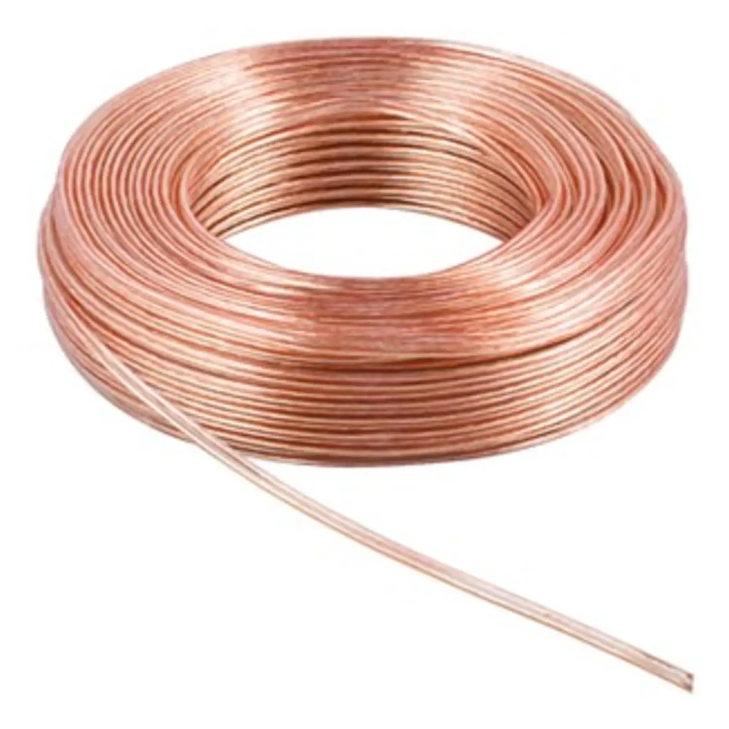 immagine cavo altoparlante audio piattina trasparente altoparlanti 2x2,50 cca 100 mt