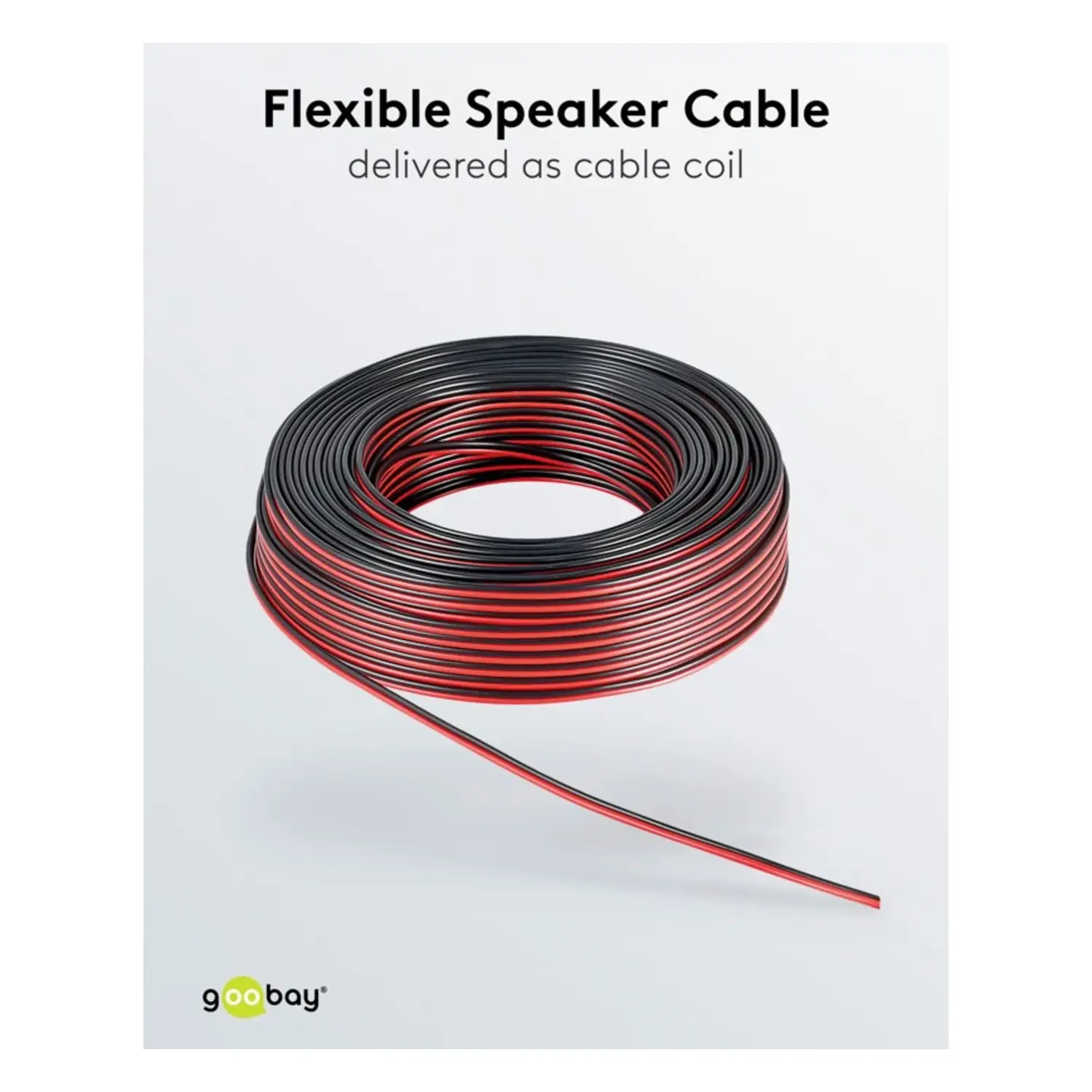 immagine Cavo Altoparlante Hi-Fi 2x0,75 mm² CCA 25m tRosso Nero Audio Car e Home