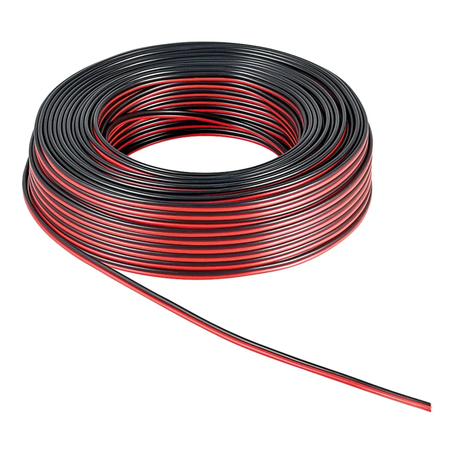 immagine Cavo Altoparlante Hi-Fi 2x0,75 mm² CCA 25m tRosso Nero Audio Car e Home