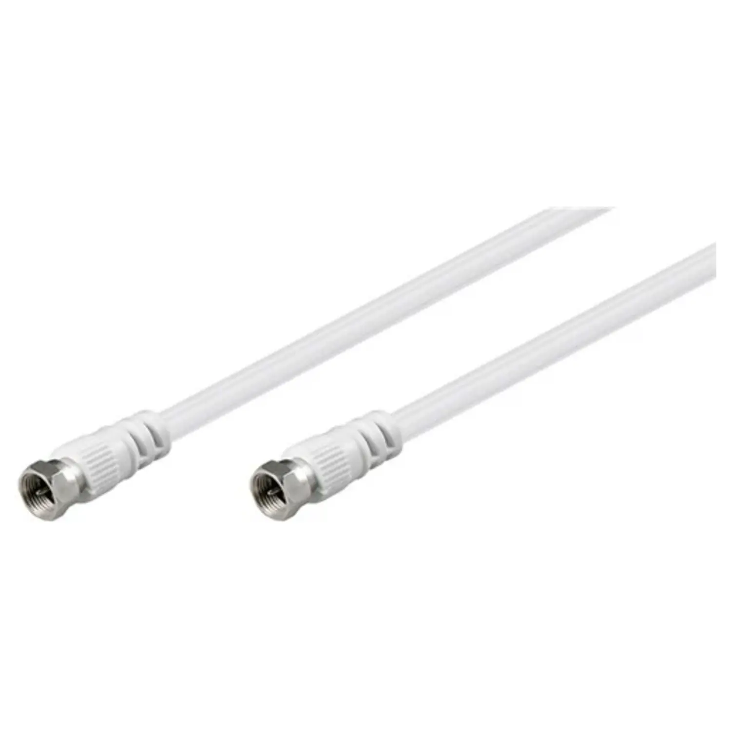 immagine cavetto tv antenna satellitare connettore f cavo parabola bianco 1,5 mt