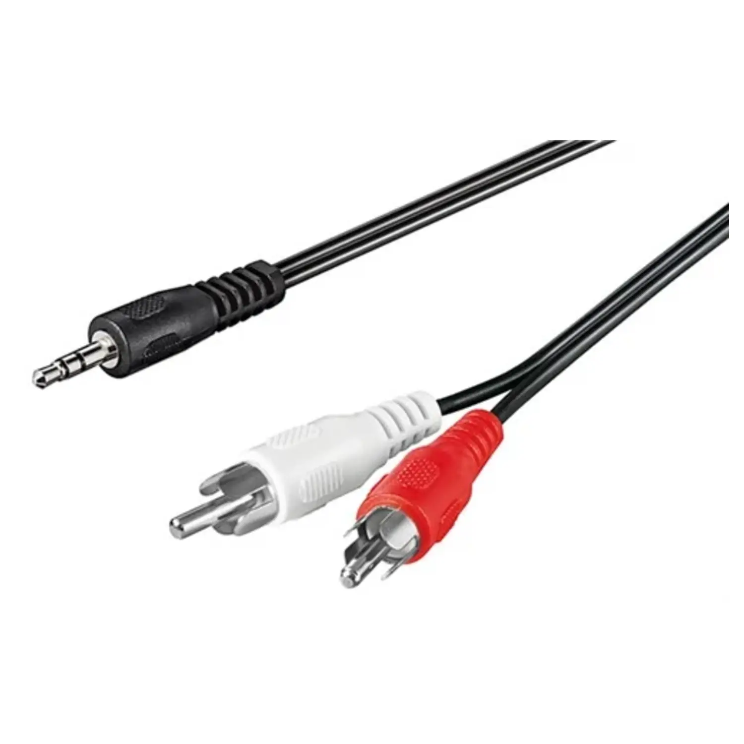 immagine del prodotto cavo adattatore audio jack stereo 3,5 mm a 2 x rca aux 1,5 mt