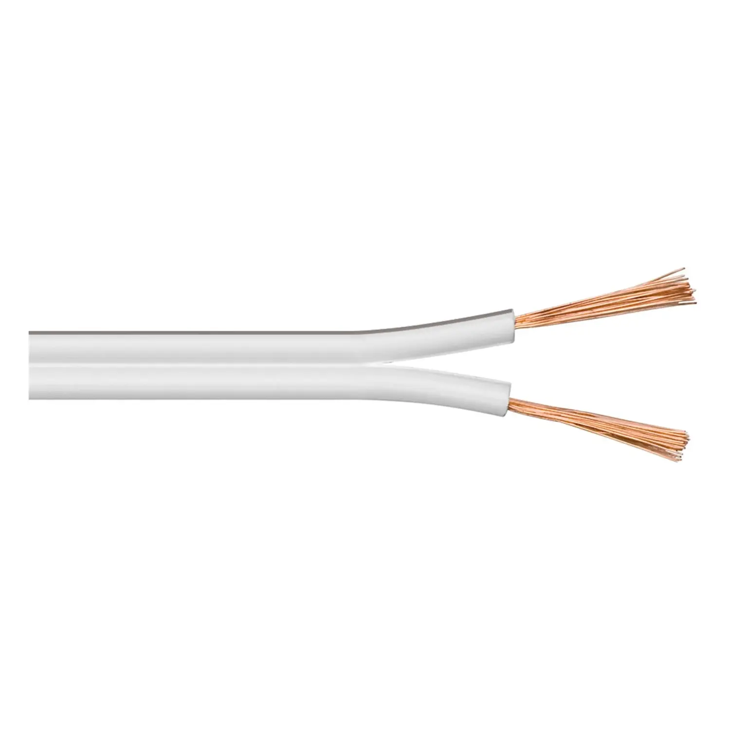 immagine Cavo Audio Piattina Altoparlanti 2x1.50 CCA Bianco-Nero 100 Mt Goobay