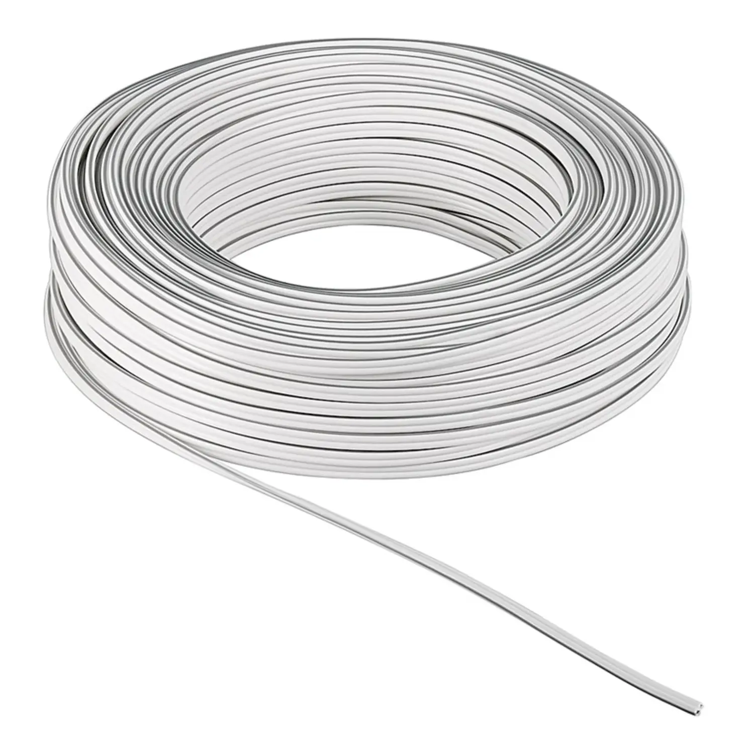 immagine Cavo Audio Piattina Altoparlanti 2x1.50 CCA Bianco-Nero 100 Mt Goobay