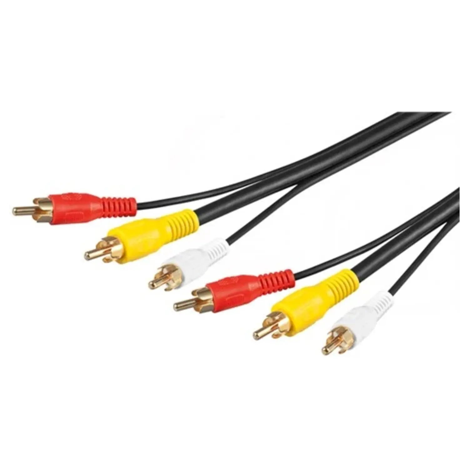 immagine del prodotto cavo collegamento audio video composito 3 rca video rg 59 15 mt