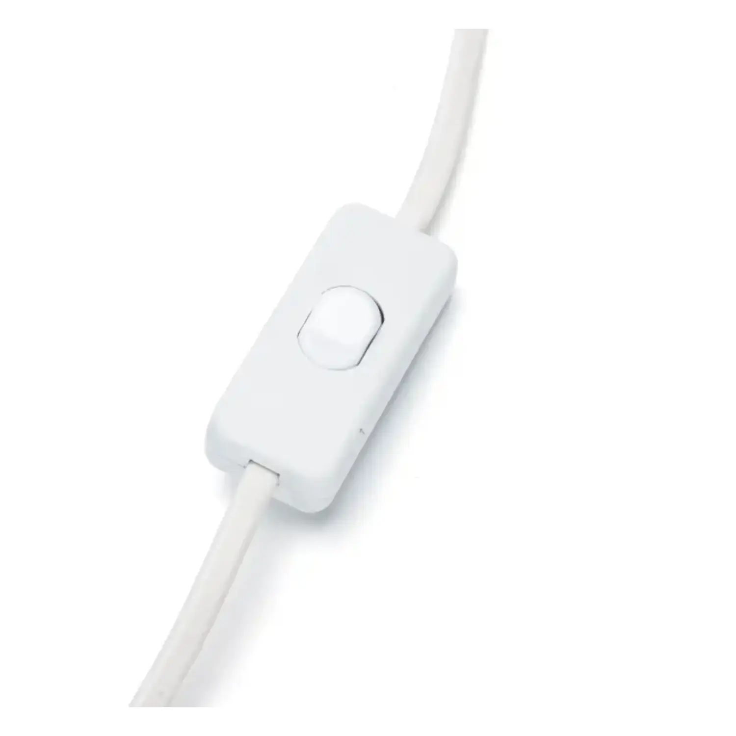 immagine Cavo Alimentazione Interruttore Peretta 1.5m 2x0.75mm 1500W Bianco