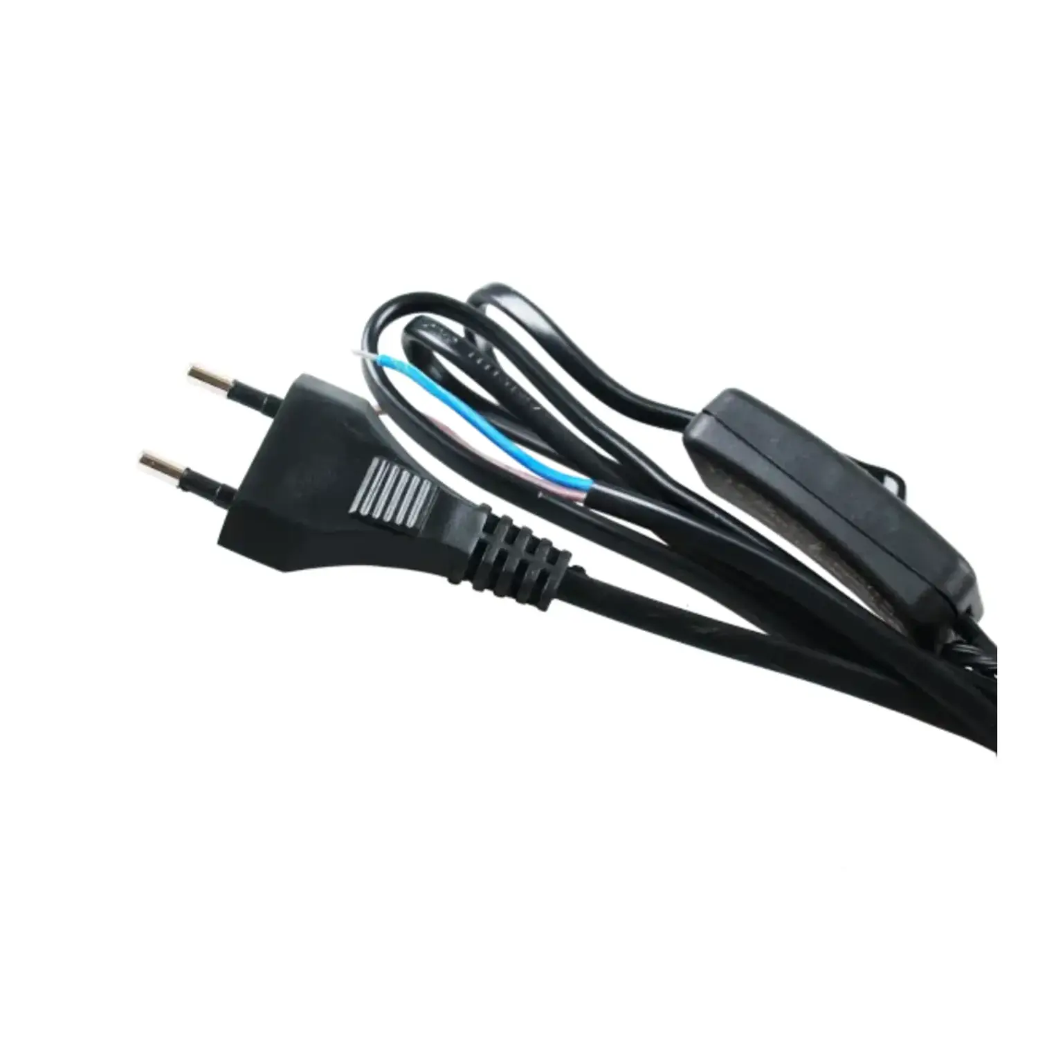 immagine Cavo Alimentazione Interruttore Peretta 1,5m 2x0.75mm 250V 1500W Nero