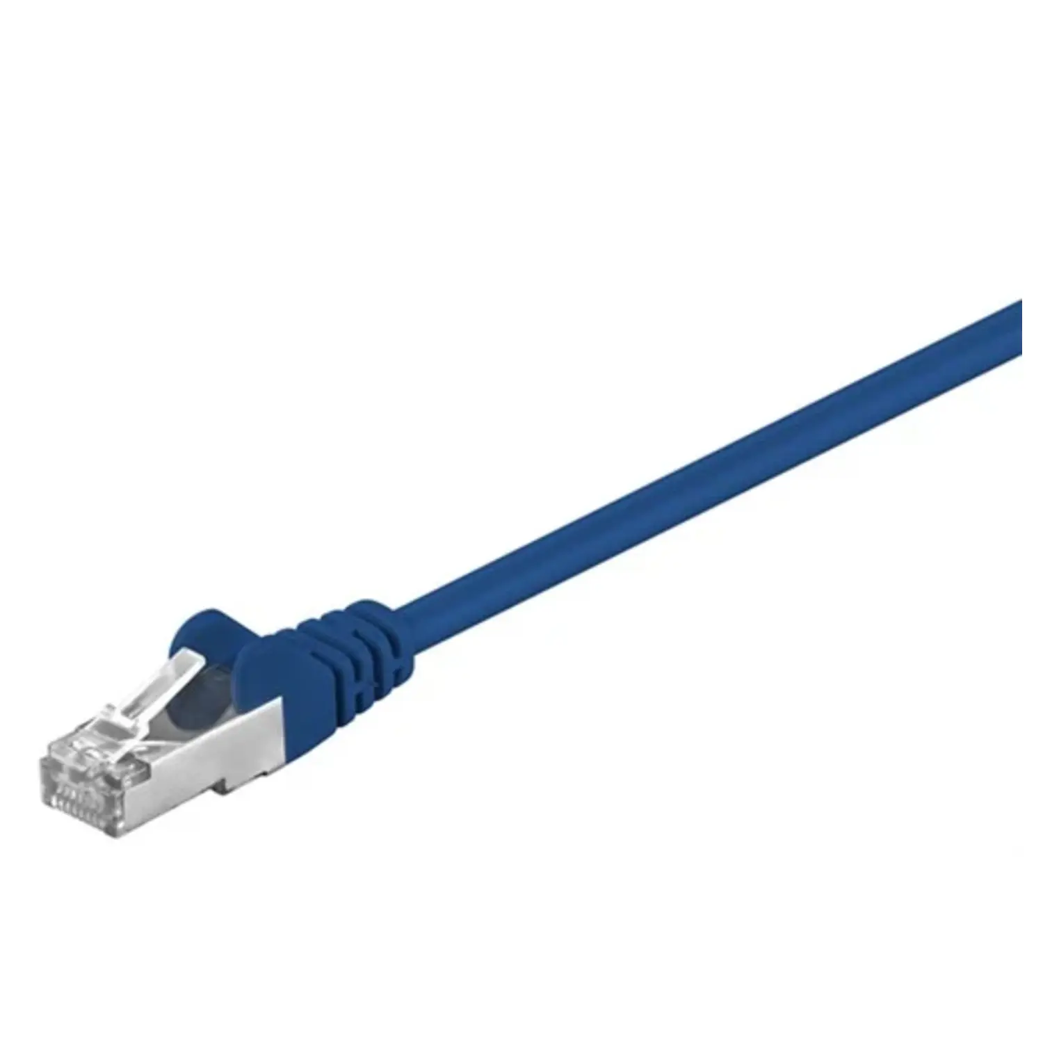 immagine cavo patch di rete cat 5e f-utp schermato rj45 blu 30 mt