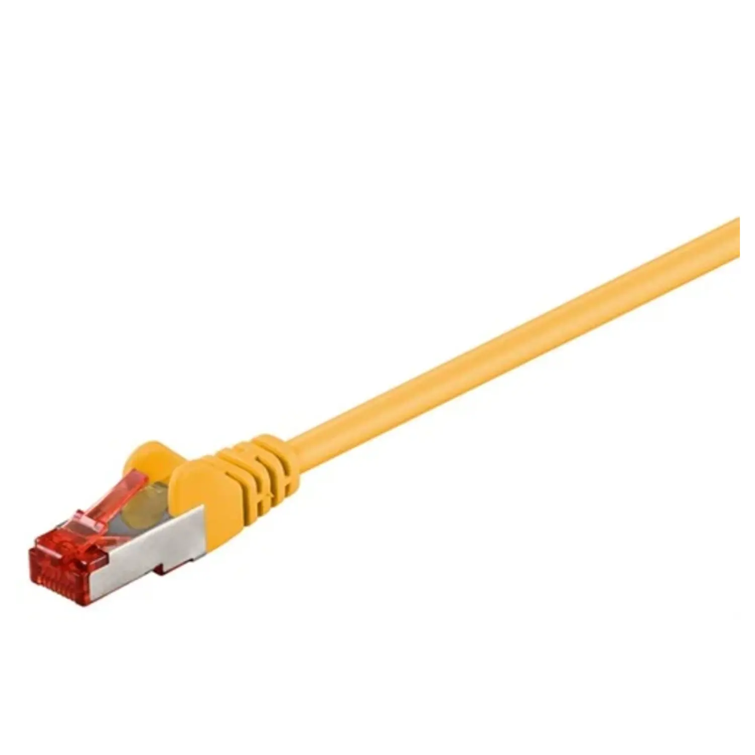 immagine cavo patch di rete cat 6a s-ftp schermato rj45 giallo 1,5 mt