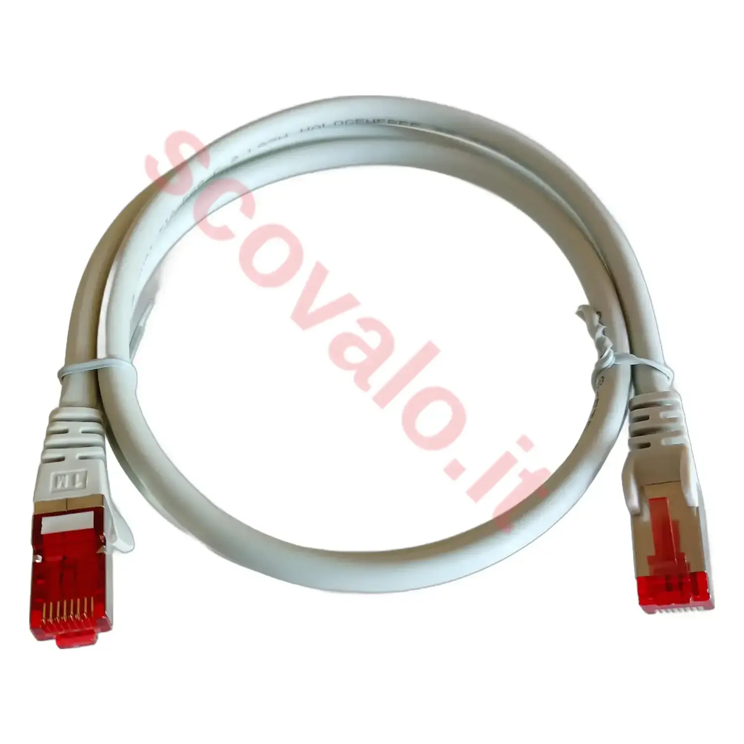 immagine cavo di rete patch cat 6 ls0h s/ftp schermato grigio 1 mt