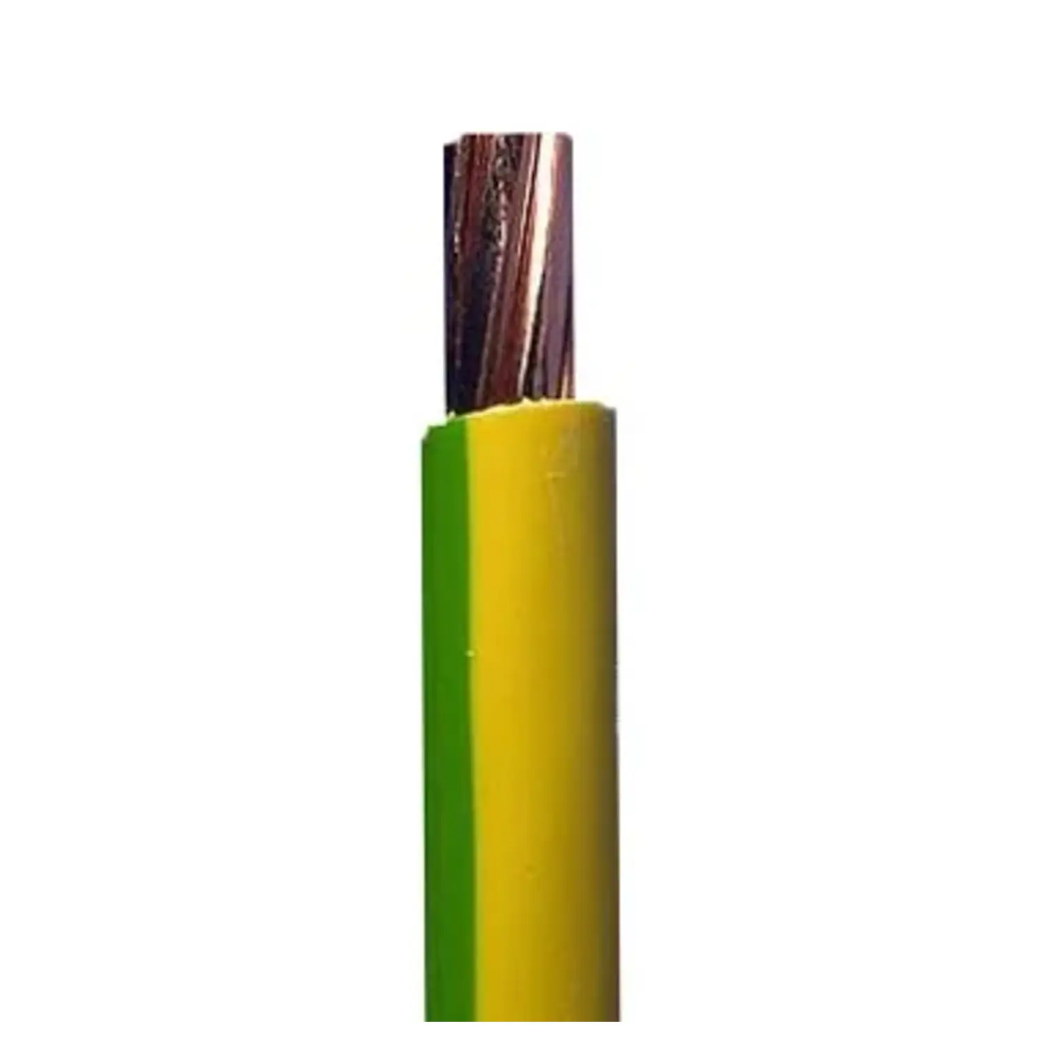 immagine cavo filo unipolare elettrico cordina giallo verde 6 mm 1 mt