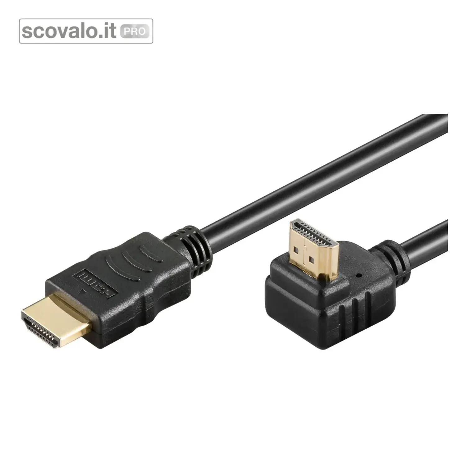 immagine del prodotto Cavo HDMI 4K 1.5mt Angolato 90° High Speed Ethernet 3840x2160 UHD