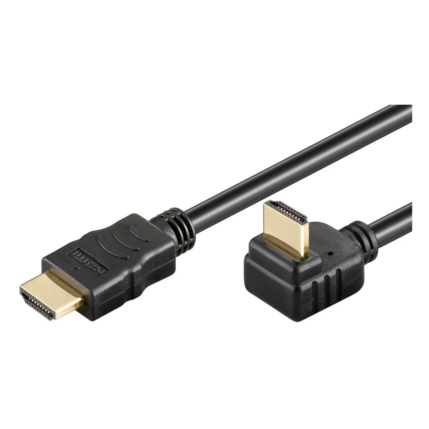 immagine del prodotto cavo hdmi ad alta velocità 270° con ethernet 4K@60Hz nero 1,5 mt