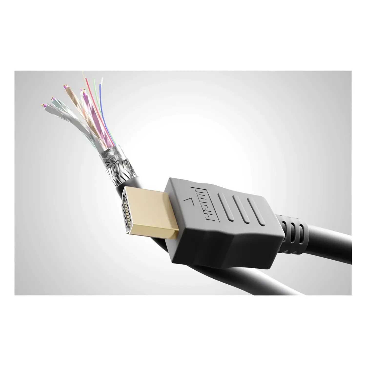 immagine Cavo HDMI 2.0 4K 60Hz 18Gbps 15m Ethernet eARC HDR 3D UHD Nero