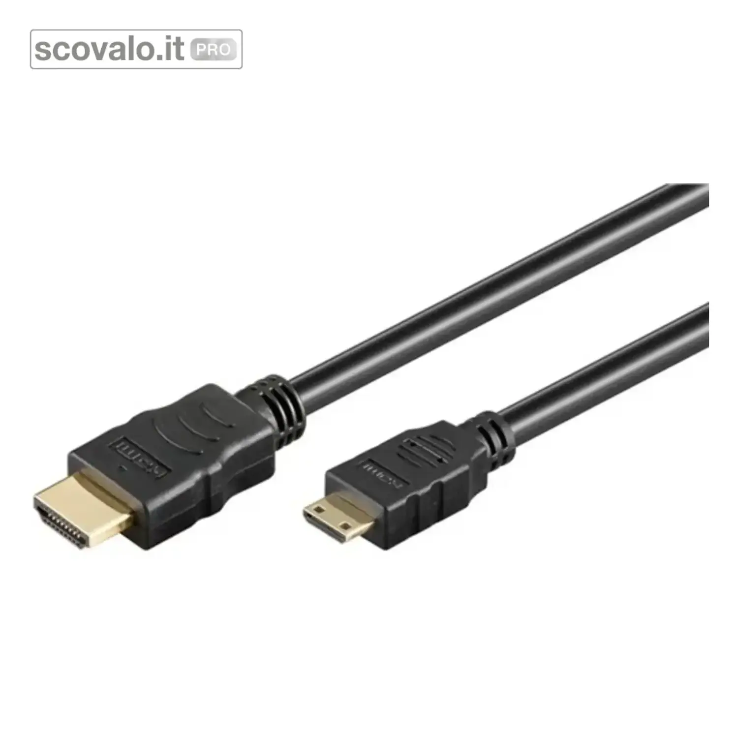 immagine del prodotto Cavo Mini HDMI a HDMI 1.5mt 4K 30Hz Ethernet Gold Plated High Speed