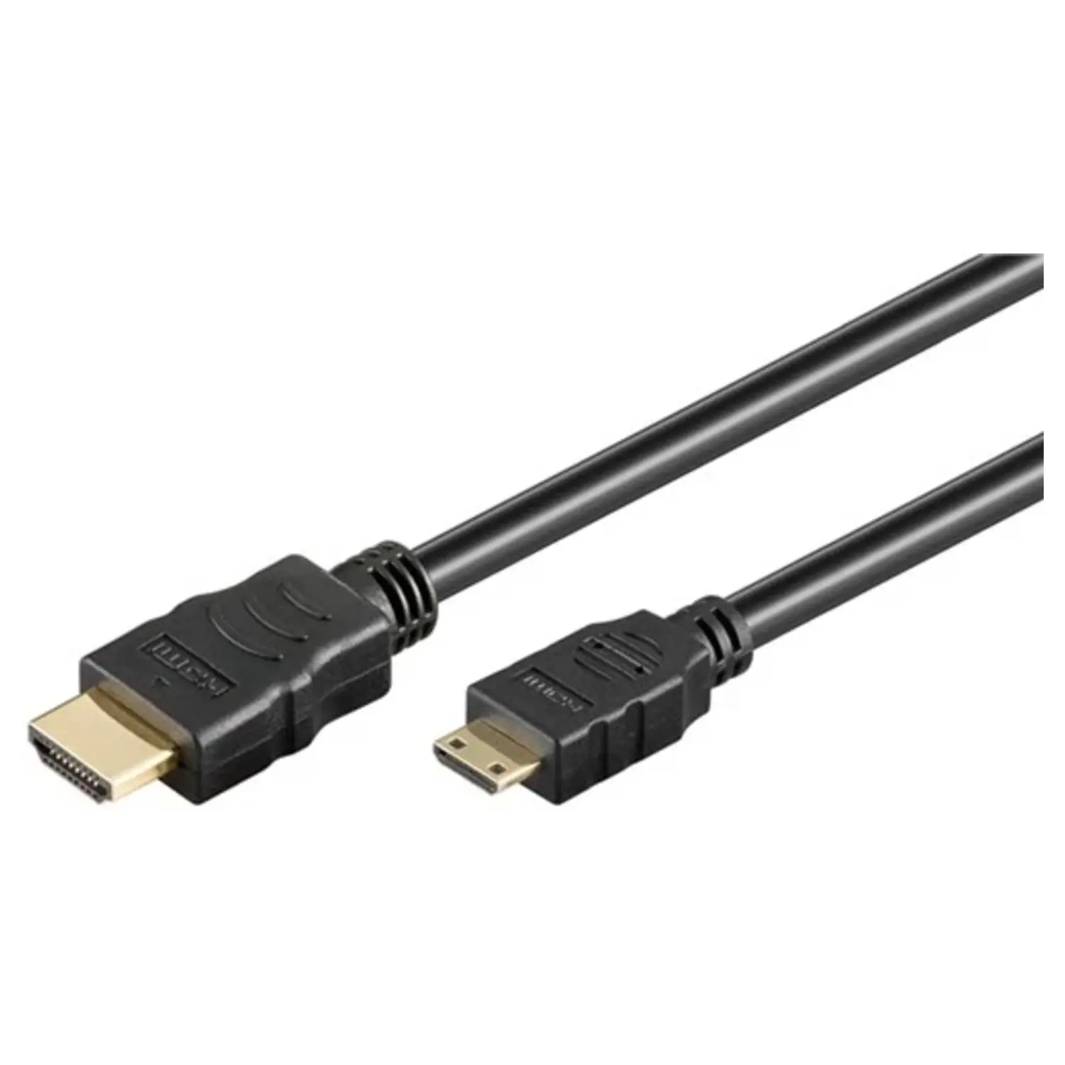 immagine cavo mini hdmi 1.4 spina normale con ethernet placcato oro 1,5 mt