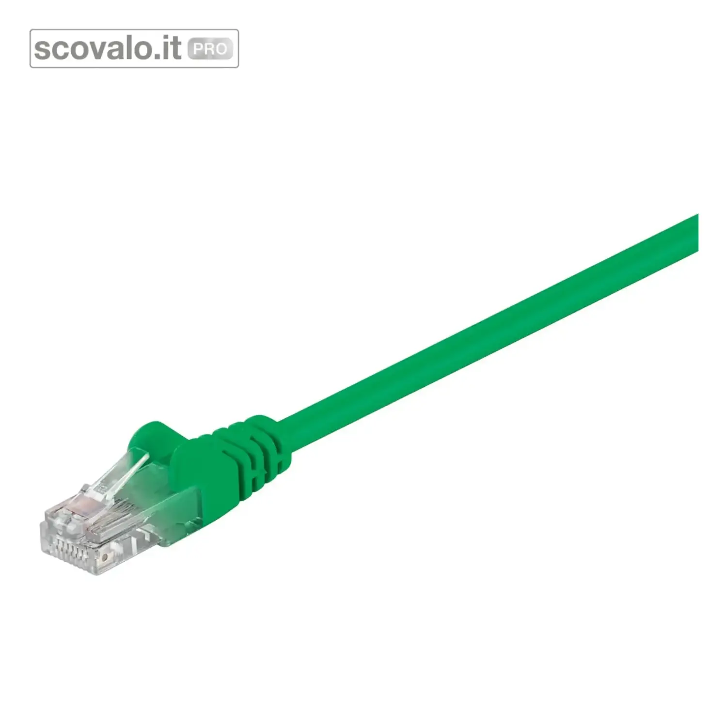 immagine del prodotto Cavo Patch LAN CAT 5e U/UTP RJ45 0,5mt Verde 1000 Mbit/s 0.5 mt