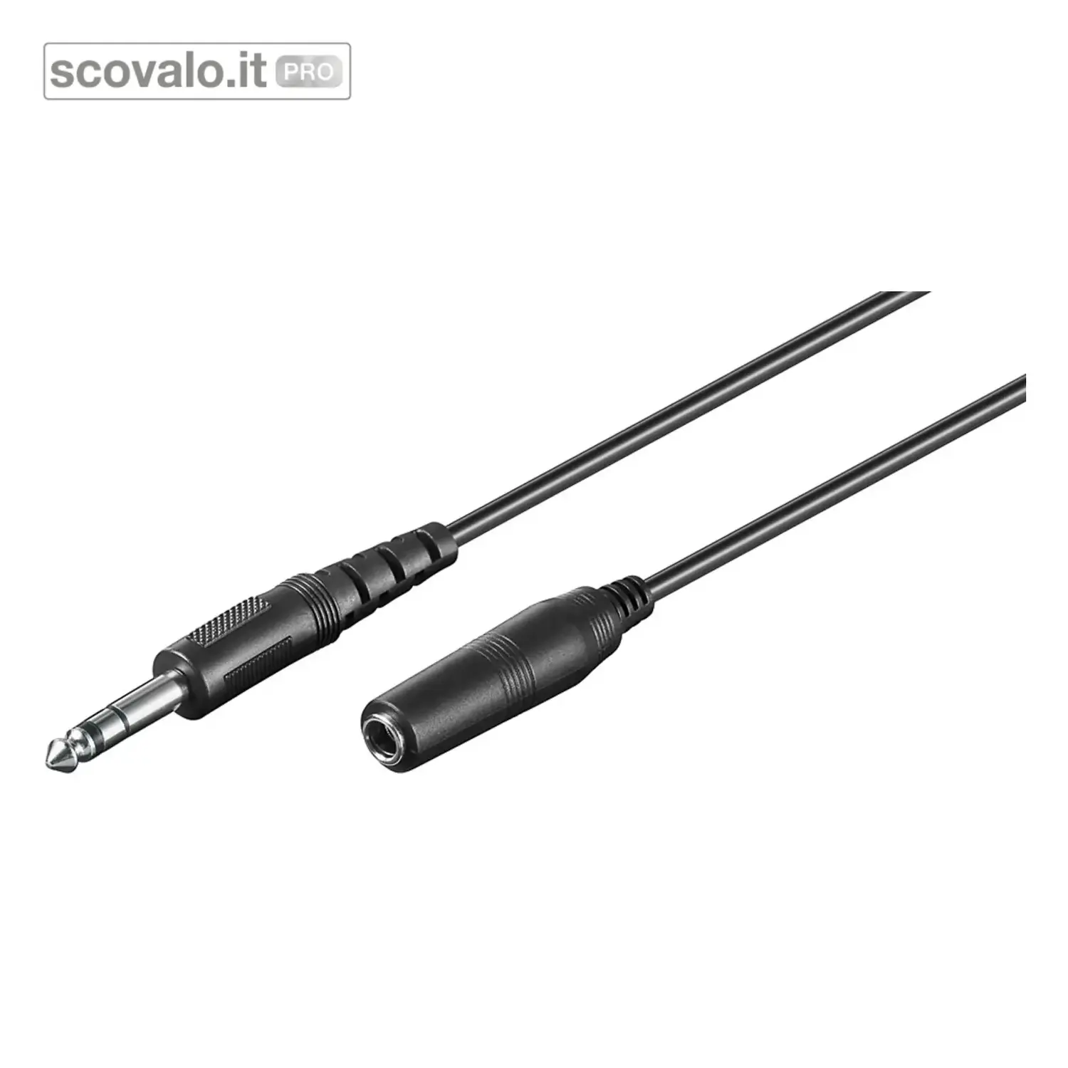 immagine del prodotto Prolunga Jack Audio 6.35mm Stereo 3 Pin 5mt Cavo AUX Professionale