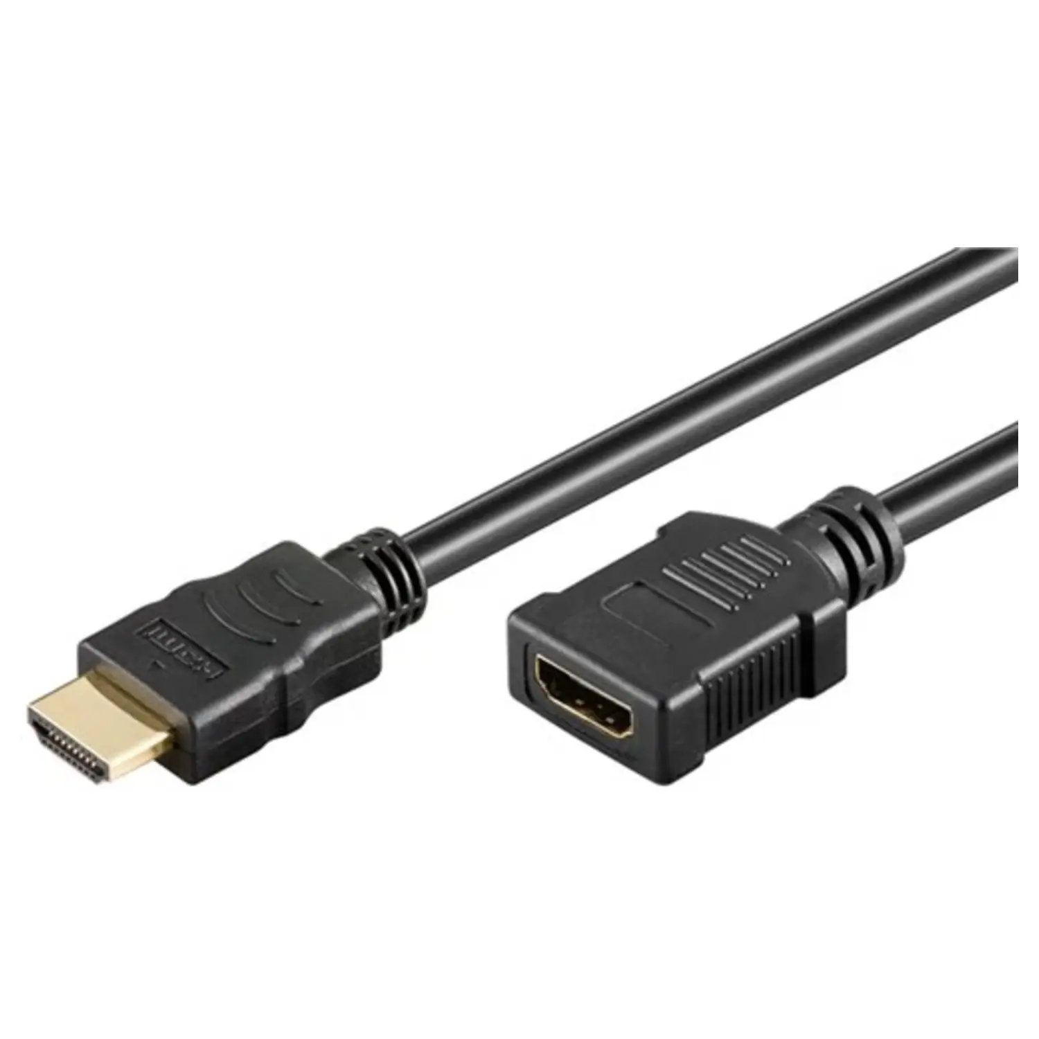 immagine del prodotto cavo prolunga da spina a presa hdmi con ethernet nero 0,5 mt