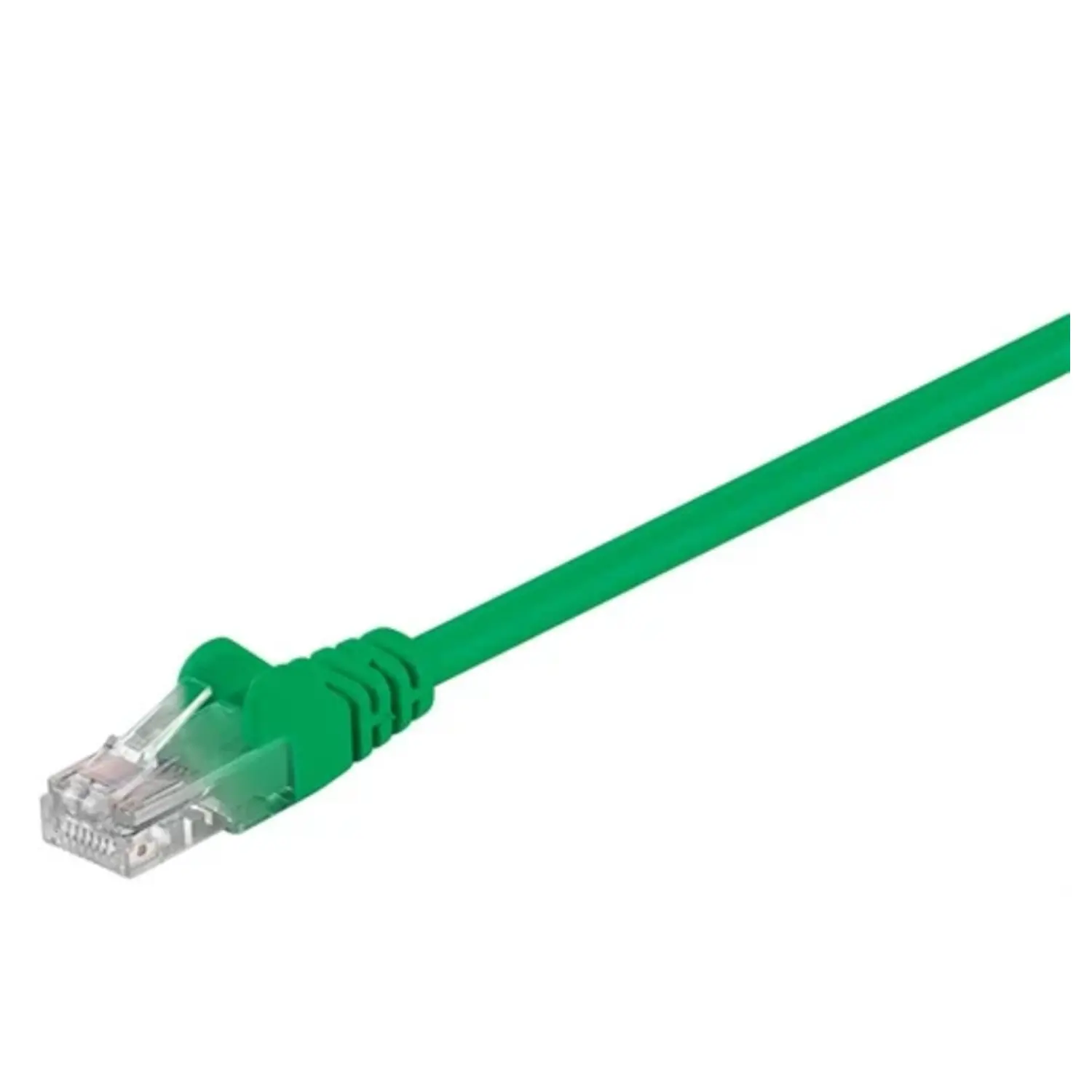 immagine del prodotto cavo patch di rete cat 5e u-utp rj45 non schermato verde 0,5 mt