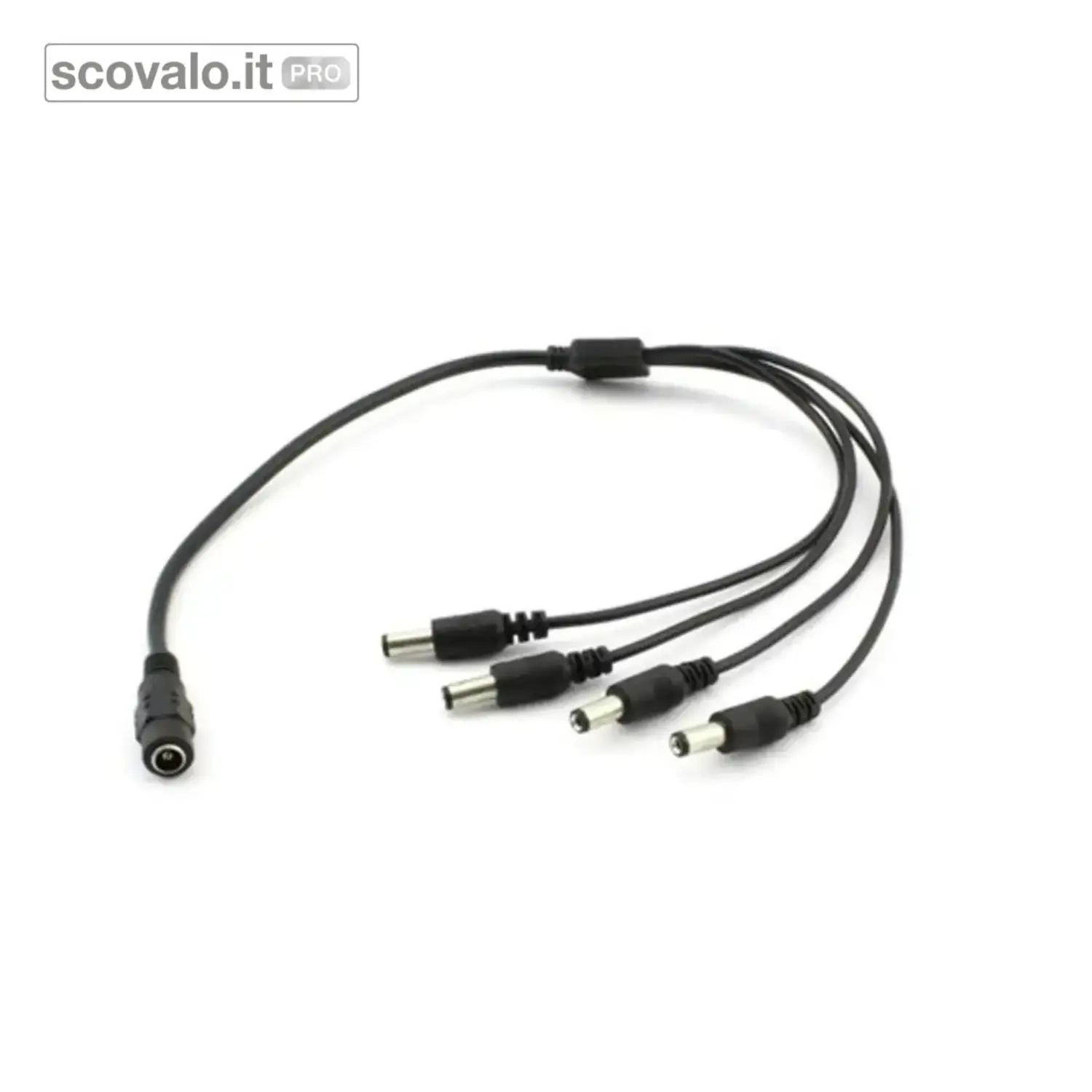immagine del prodotto Cavo Sdoppiatore DC 1 a 4 Spina 5.5x2.1mm Splitter Alimentazione 50cm