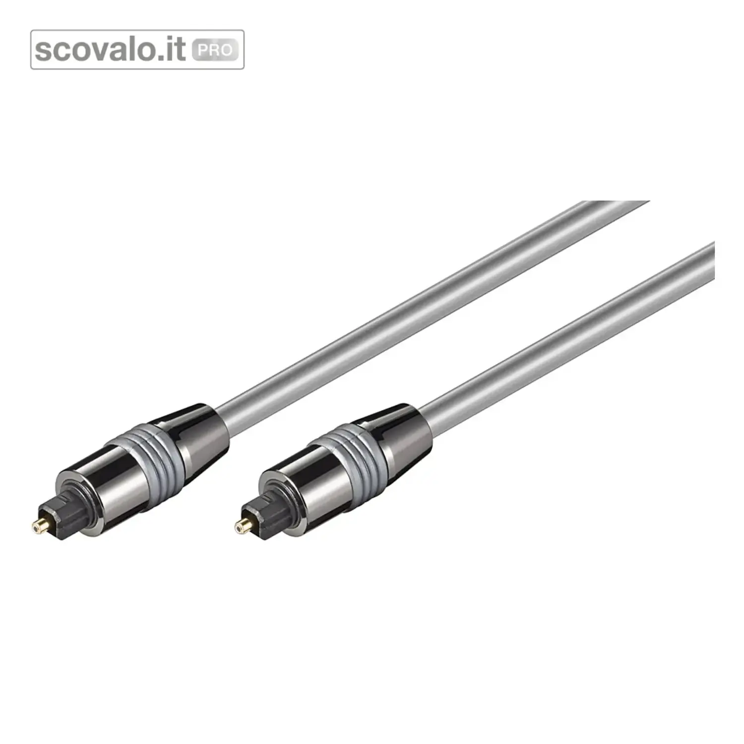 immagine del prodotto Cavo Toslink Fibra Ottica 2mt Spina Metallo Digitale 6mm Audio Hi-Fi
