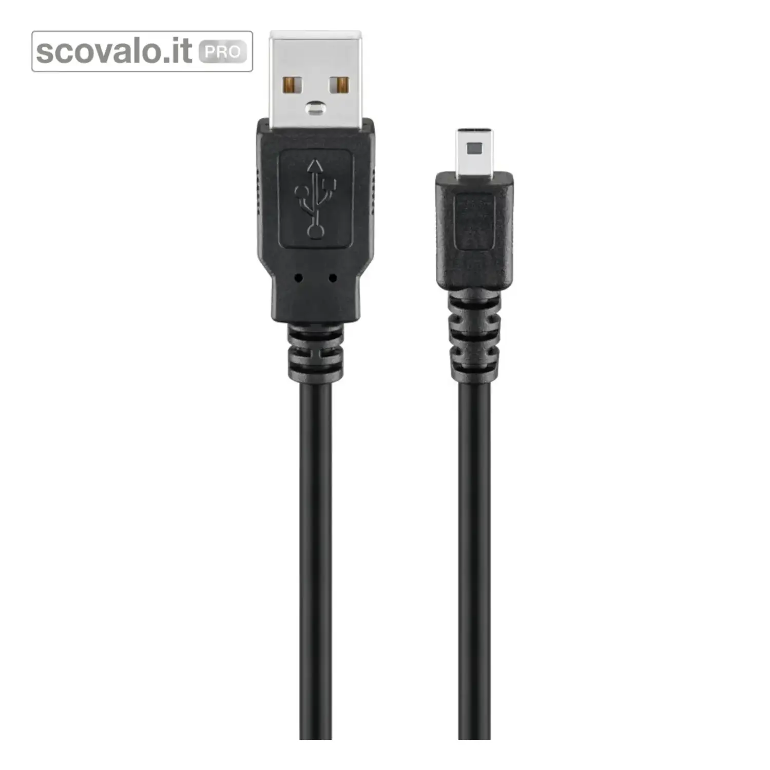 immagine del prodotto Cavo USB 2.0 da A a Mini-B 1,8mt 480Mbps Ricarica e Dati Nero