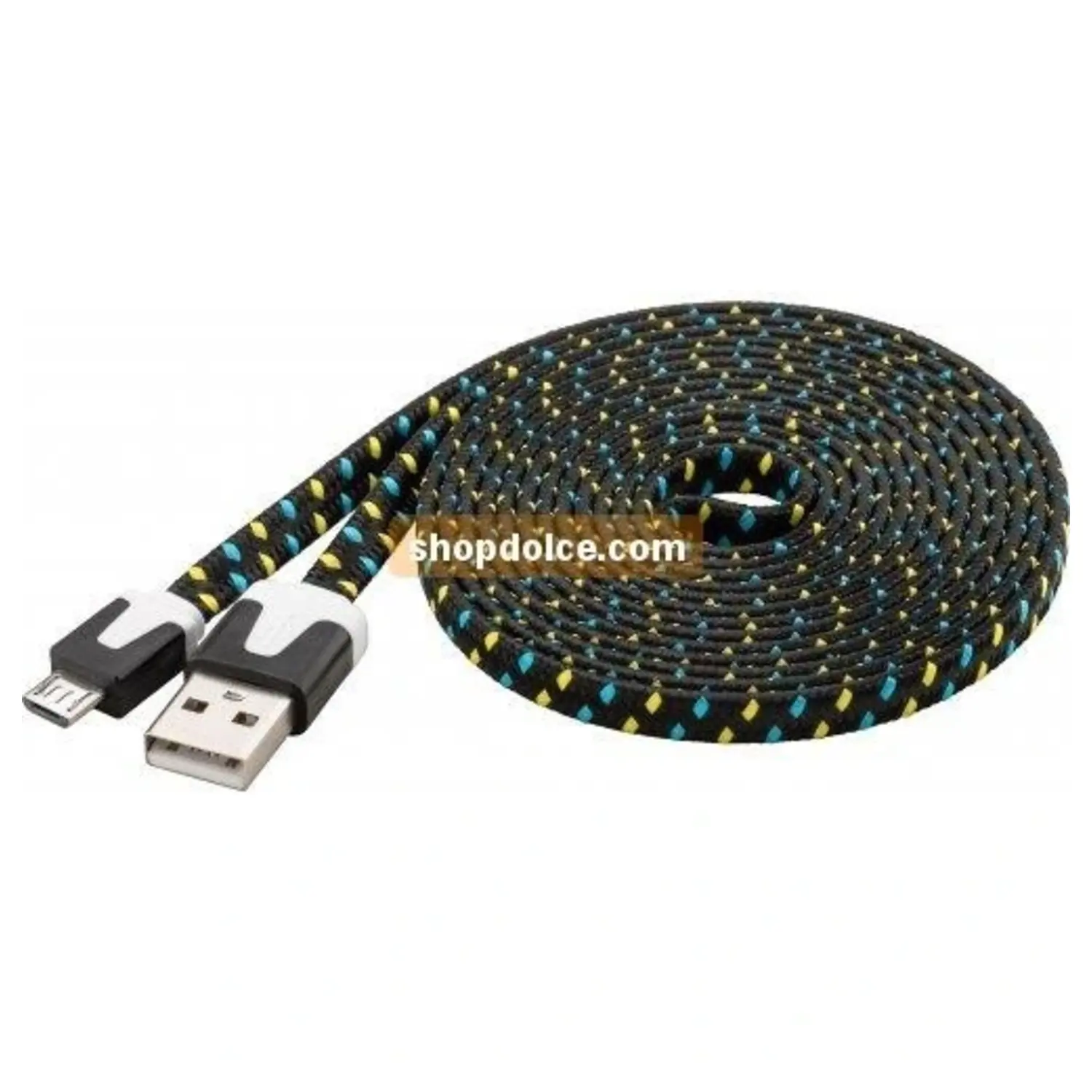 immagine cavo usb telato tessuto alta velocita` usb 2.0  2 mt