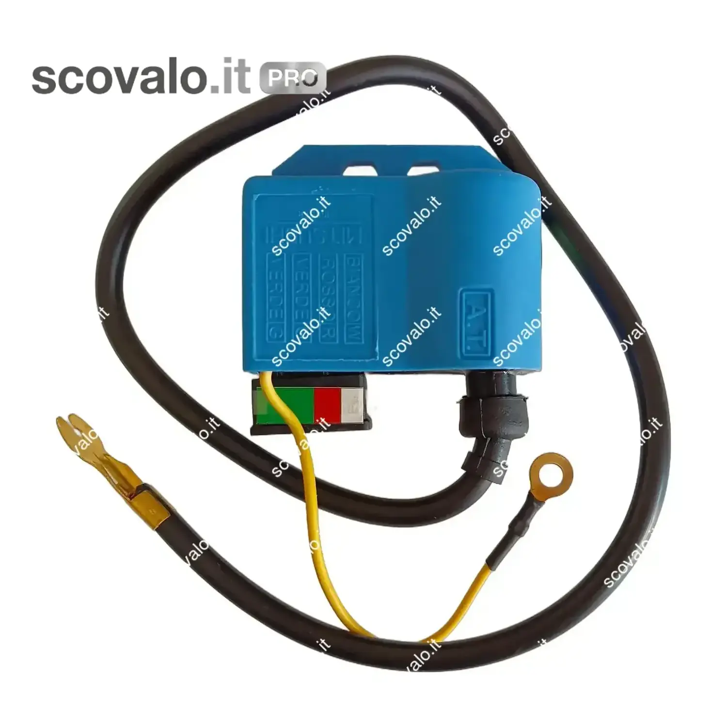 immagine del prodotto Bobina Elettronica Centralina 4 Spine per Vespa 50 Special PK Ape 50 RST MIX blu
