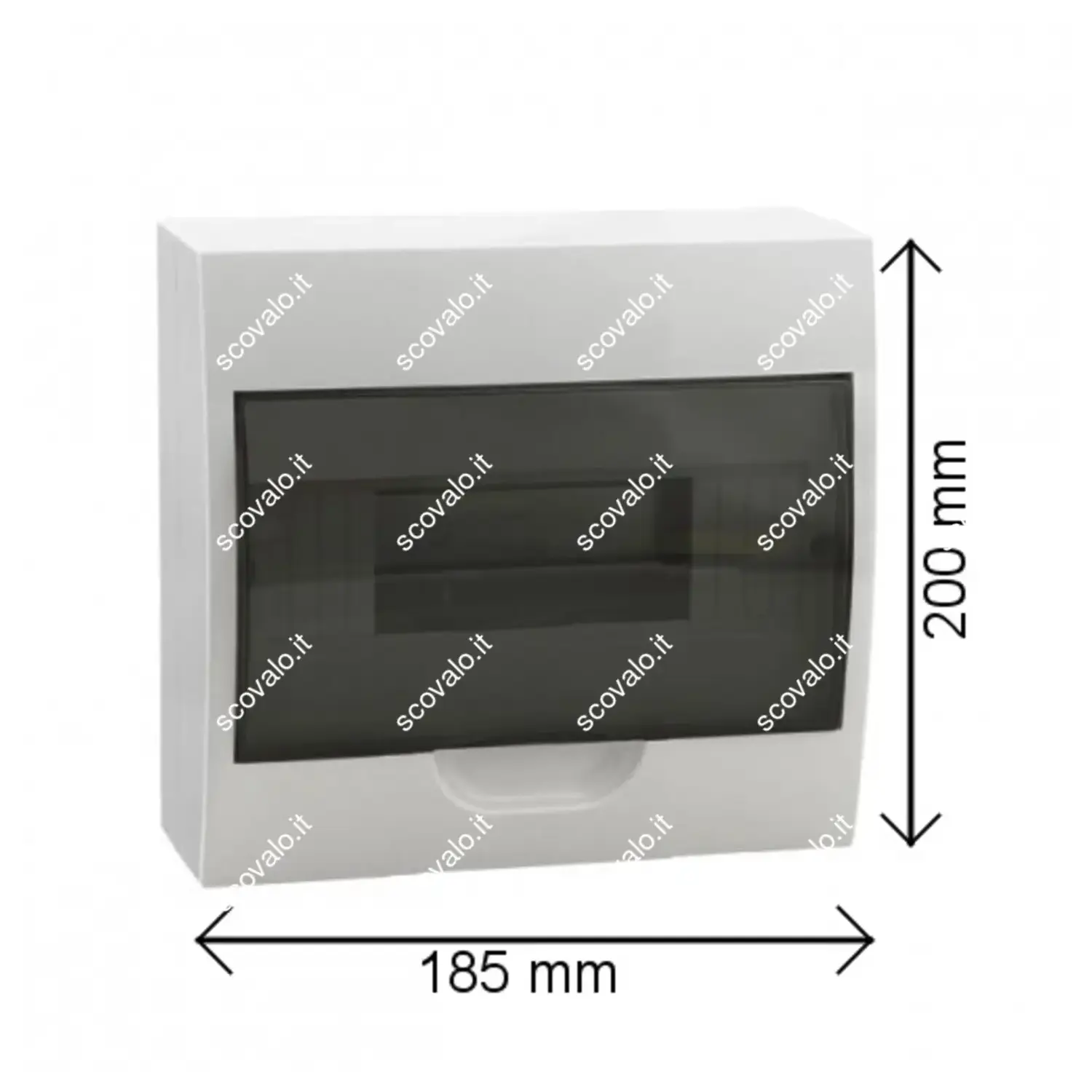 immagine centralino da parete din quadro elettrico IP40 portello moduli 8