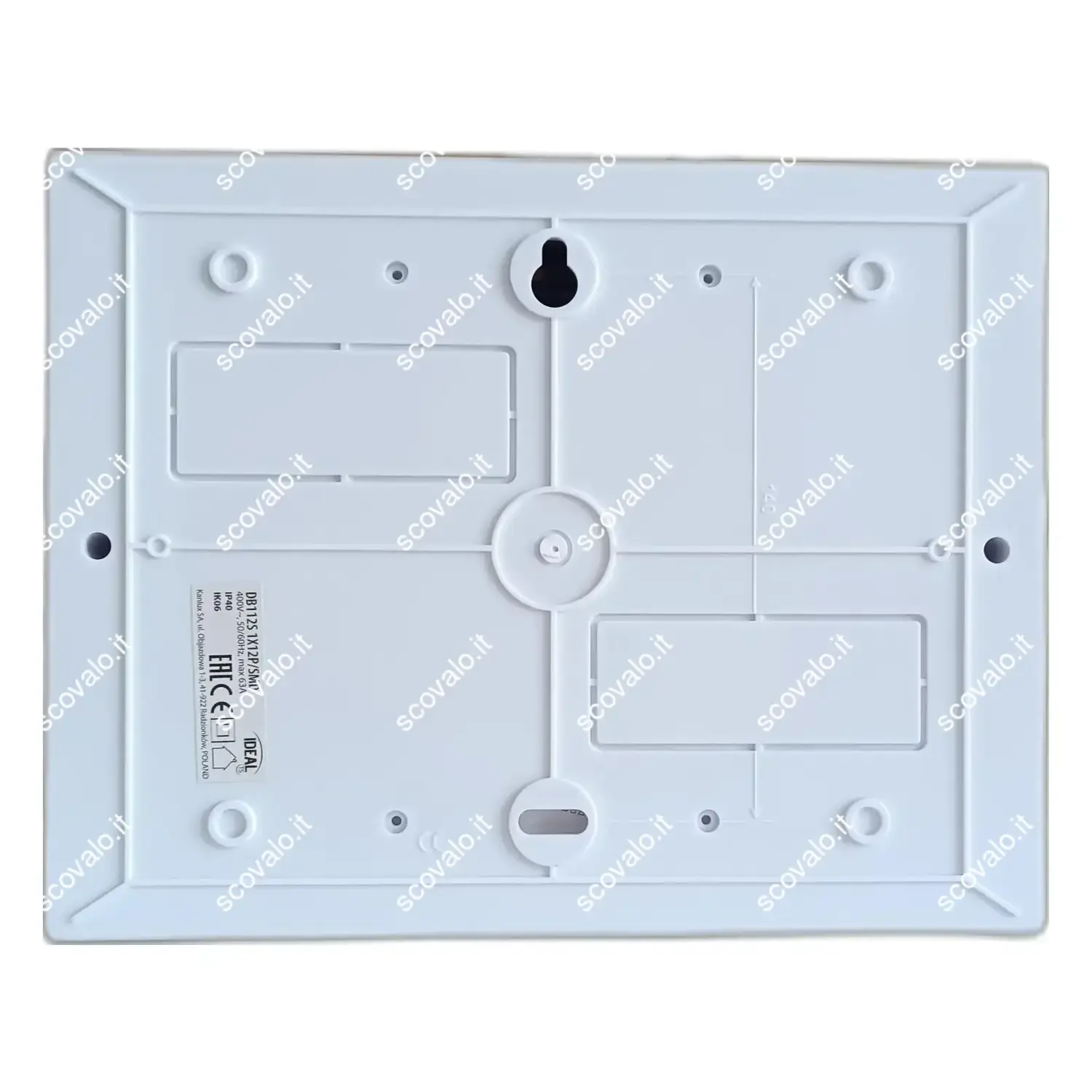 immagine centralino da parete din quadro elettrico IP40 portello moduli 12