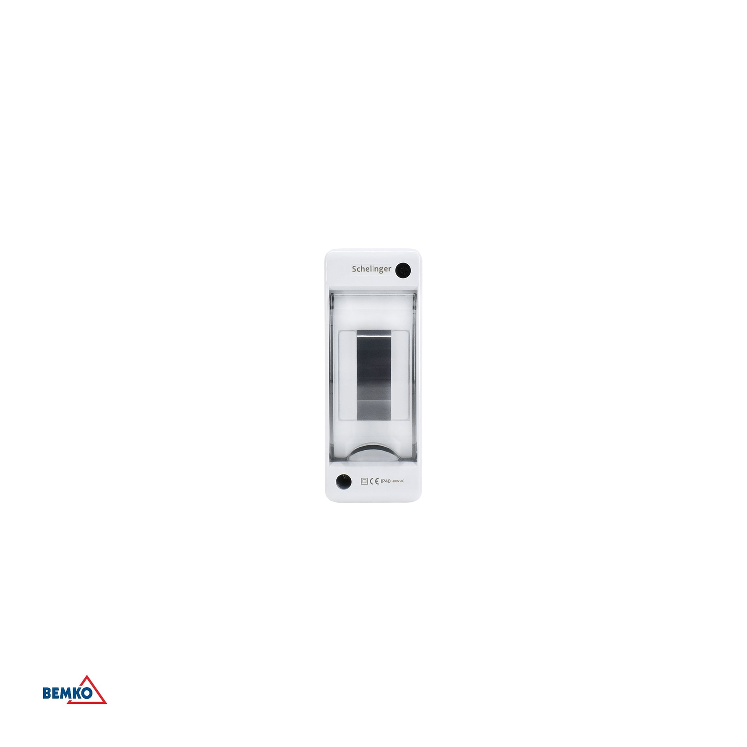 immagine Centralino da Parete 2 Moduli DIN IP40 Quadro Elettrico Portello Trasparente
