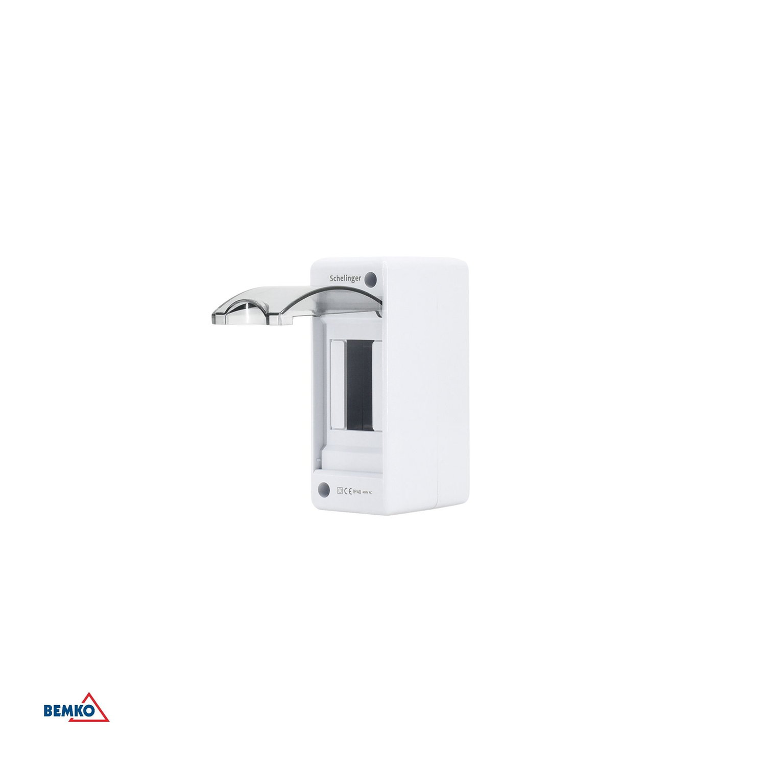 immagine Centralino da Parete 2 Moduli DIN IP40 Quadro Elettrico Portello Trasparente