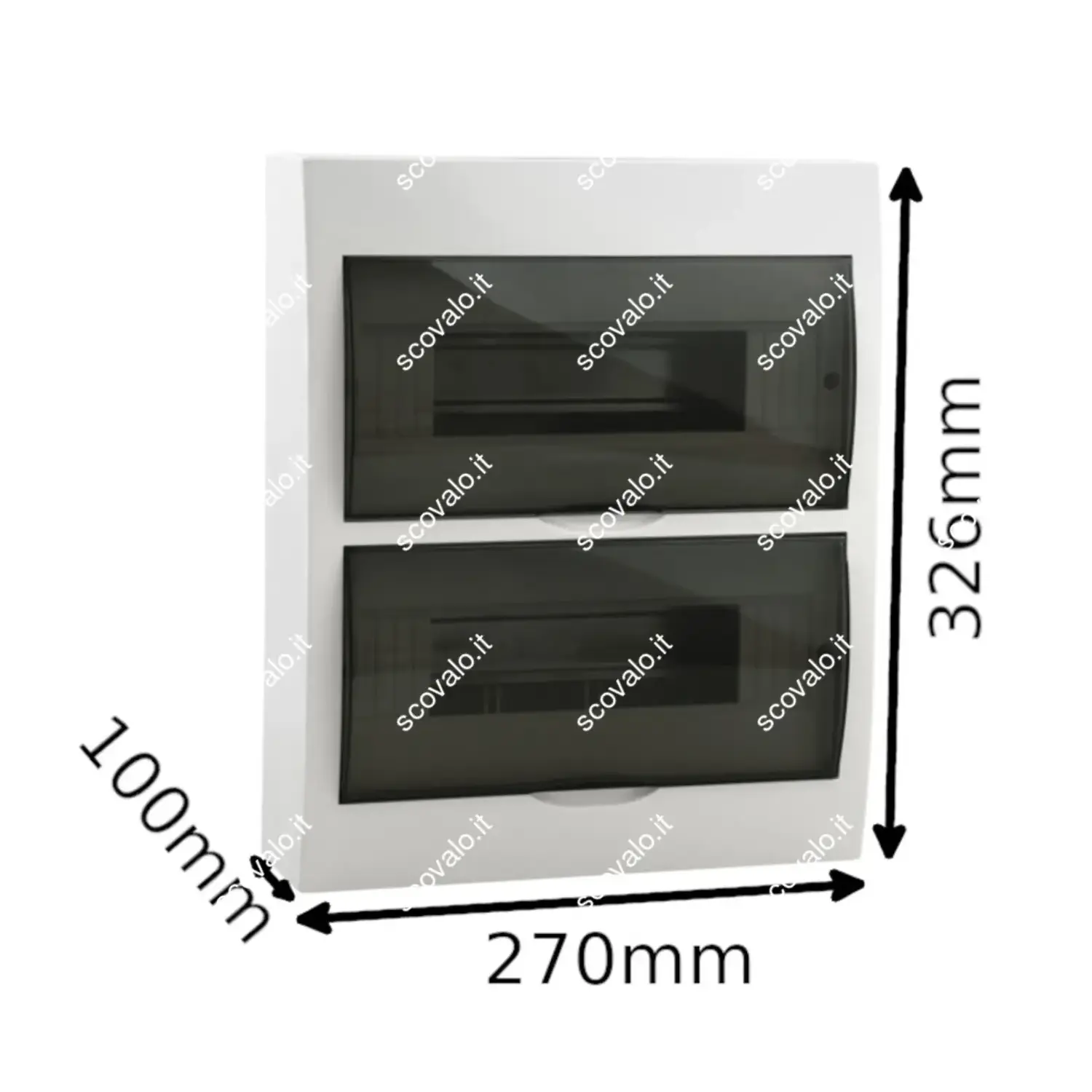 immagine centralino da parete din quadro elettrico IP40 portello moduli 24