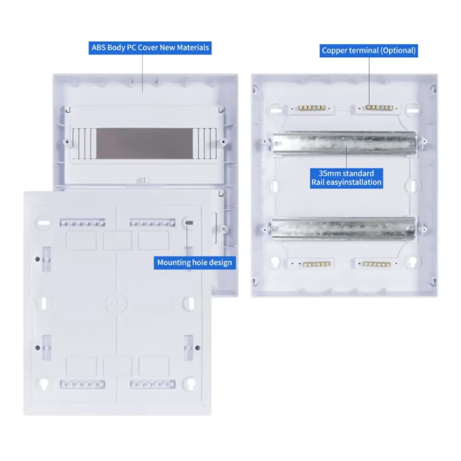 immagine Centralino da Parete DIN 24 Moduli IP40 Quadro Elettrico 270x326mm