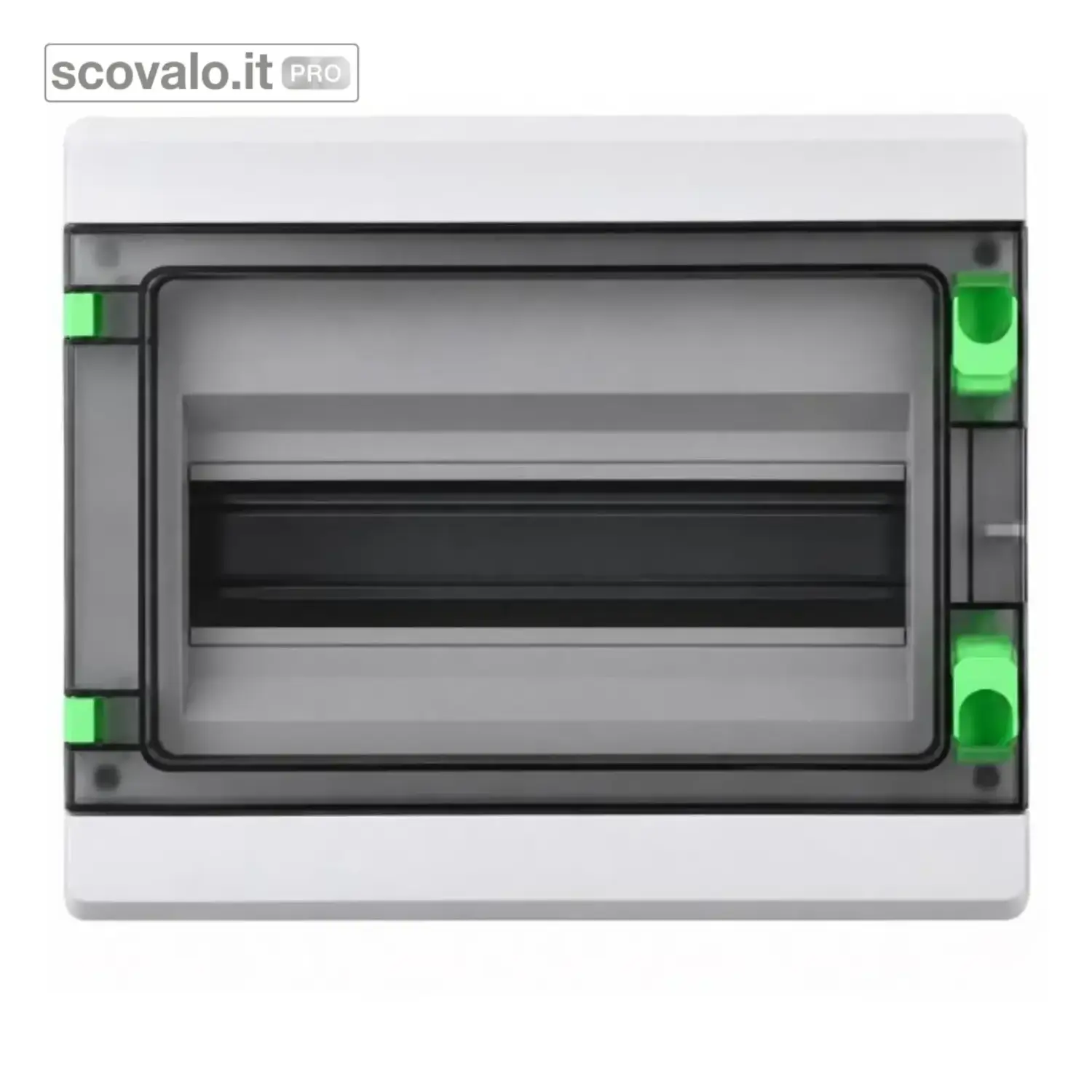 immagine del prodotto Centralino Elettrico 9 Moduli DIN IP65 Stagno con Portello Fumè