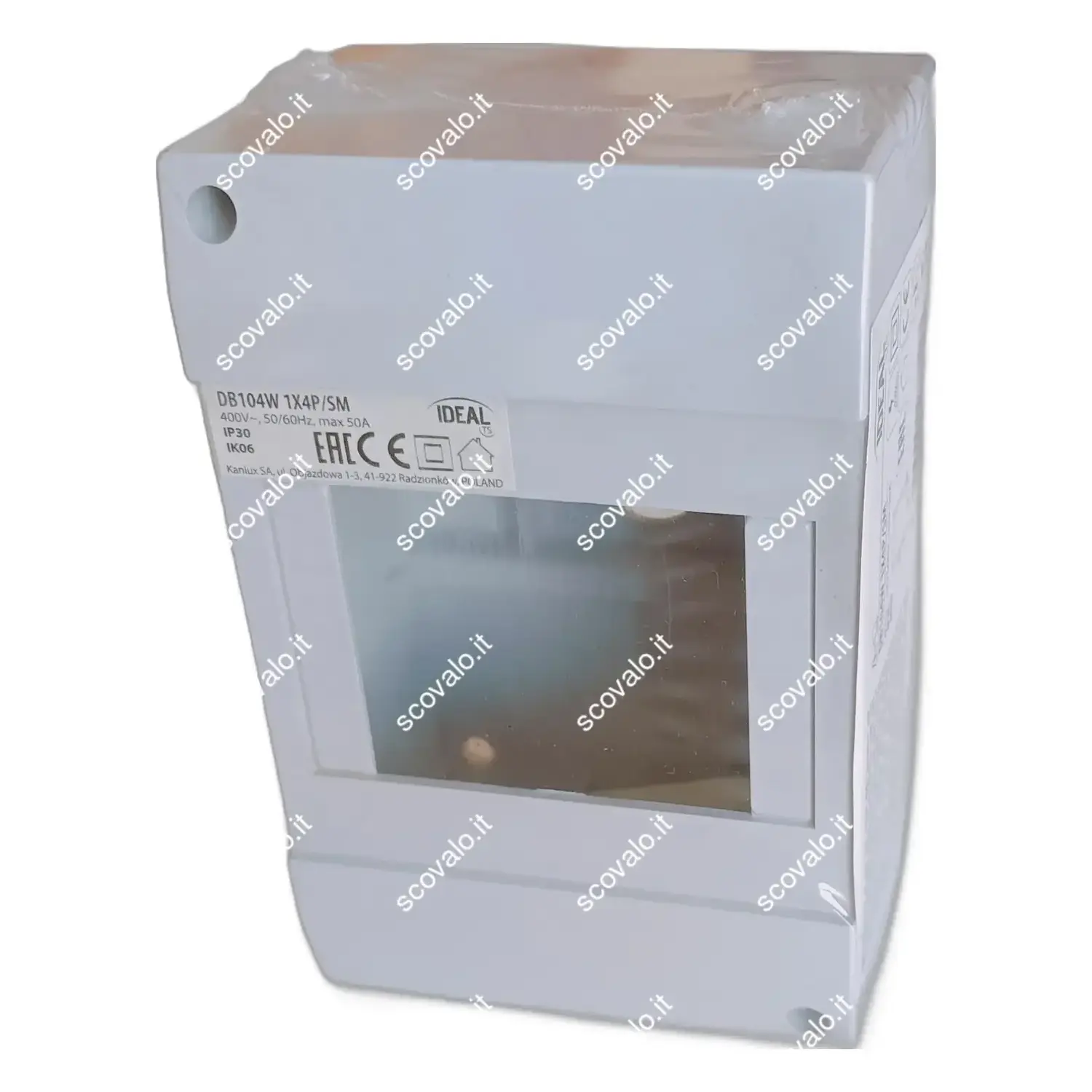 immagine centralino quadretto elettrico da parete IP30 moduli 4