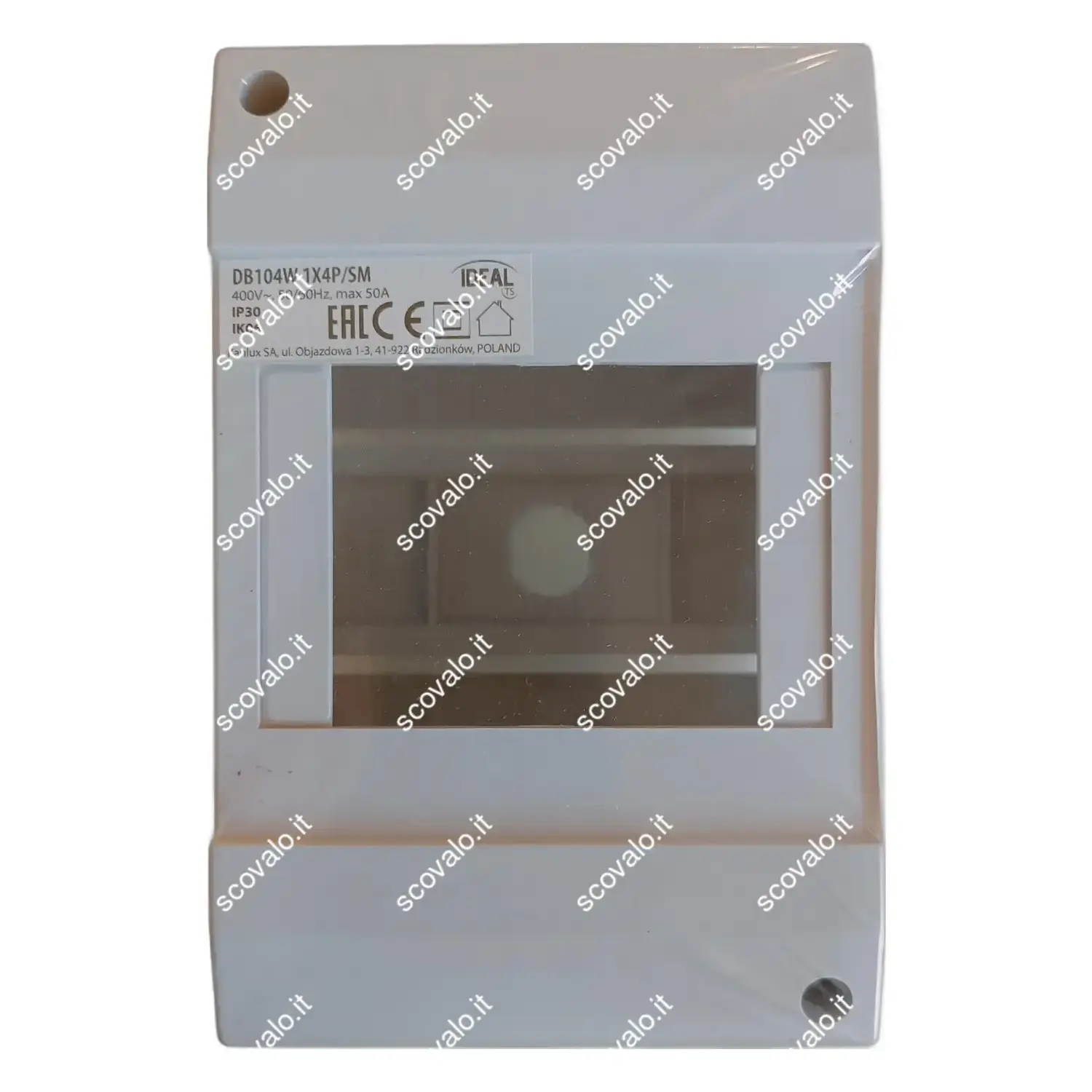 immagine centralino quadretto elettrico da parete IP30 moduli 4