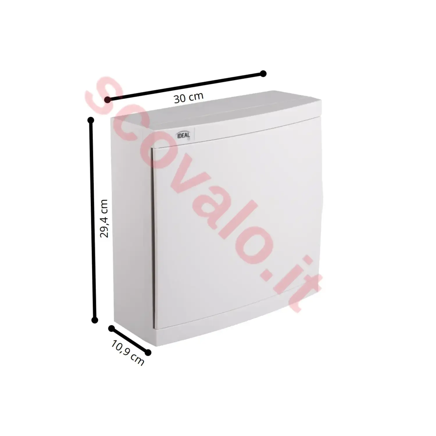 immagine centralino quadro di distribuzione elettrico da parete moduli 24 ip30