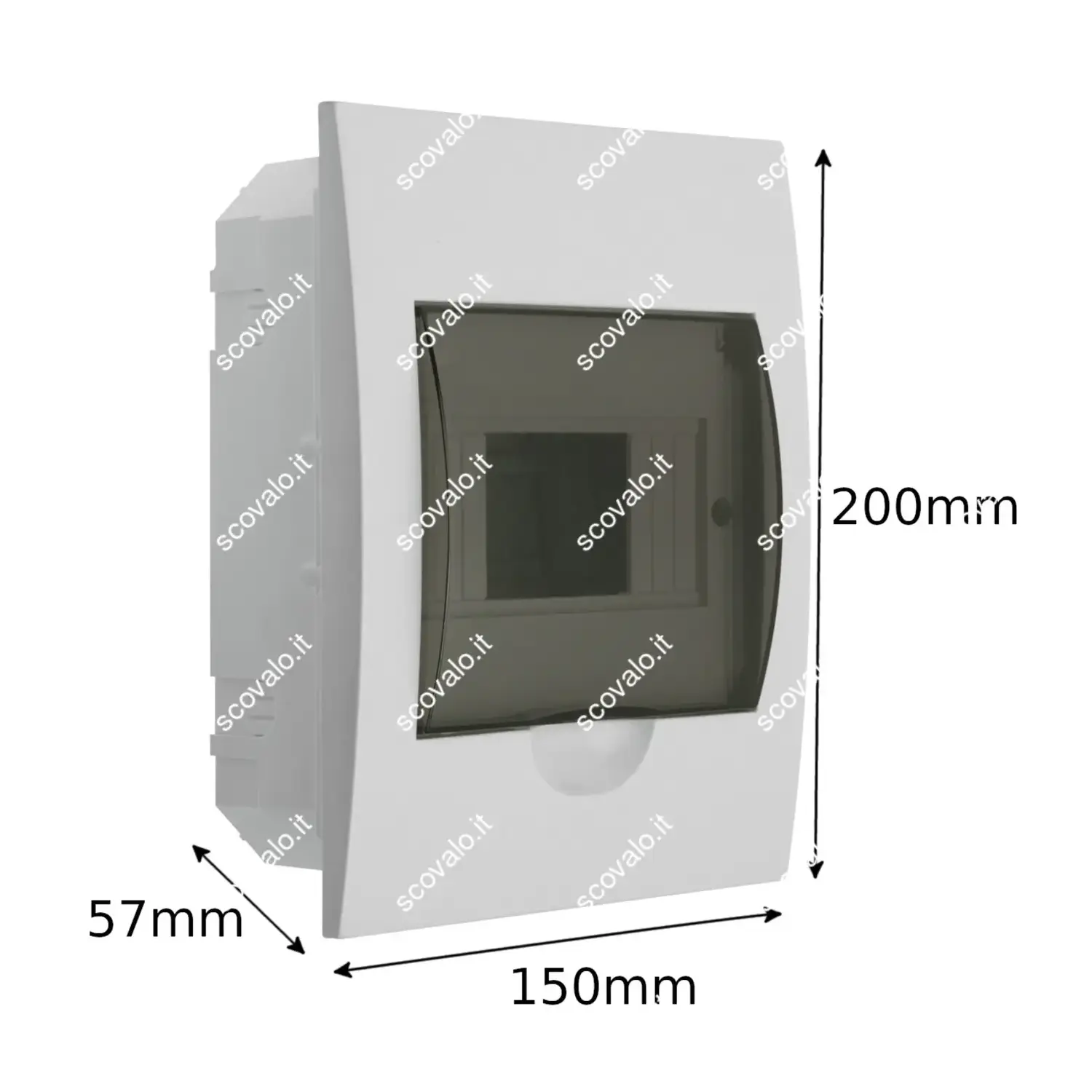 immagine centralino quadro elettrico da incasso din scatola interruttori moduli 6