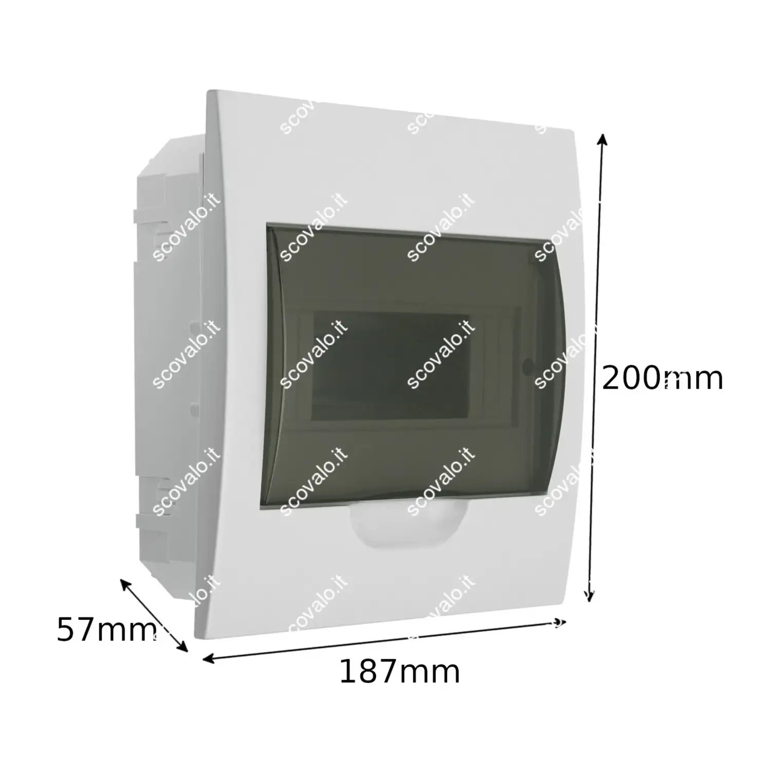 immagine centralino quadro elettrico da incasso din scatola interruttori moduli 8