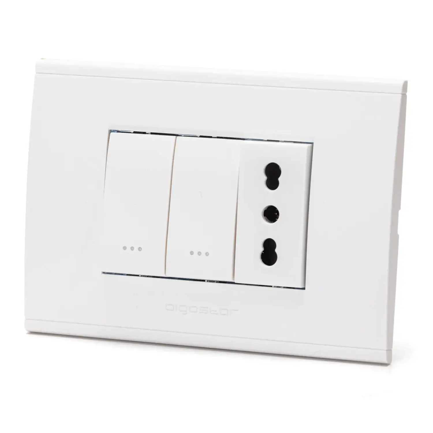 immagine del prodotto Combinazione interruttore a 2 vie*2+prese P17/11 Serie ABL bianco